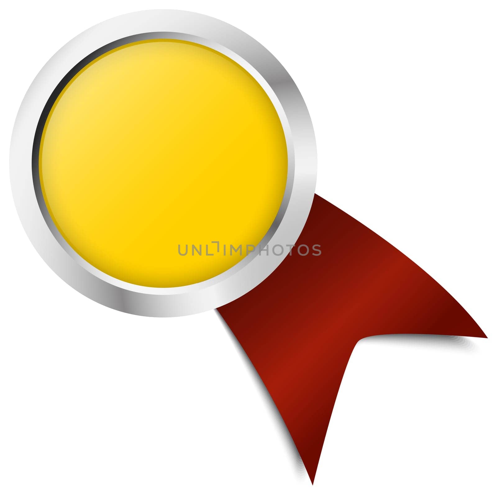 vector of button with banner template colored