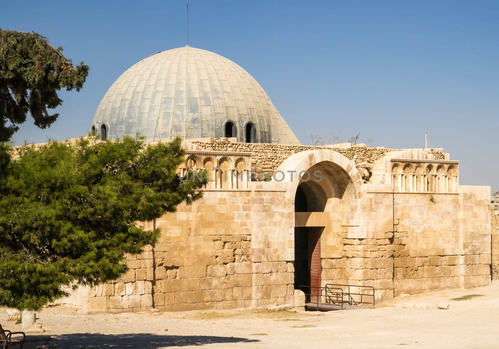 The old palace, one of the well-preserved buildings at Jabal al-Qal'a, the old roman citadel hill of Jordan's capital Amman