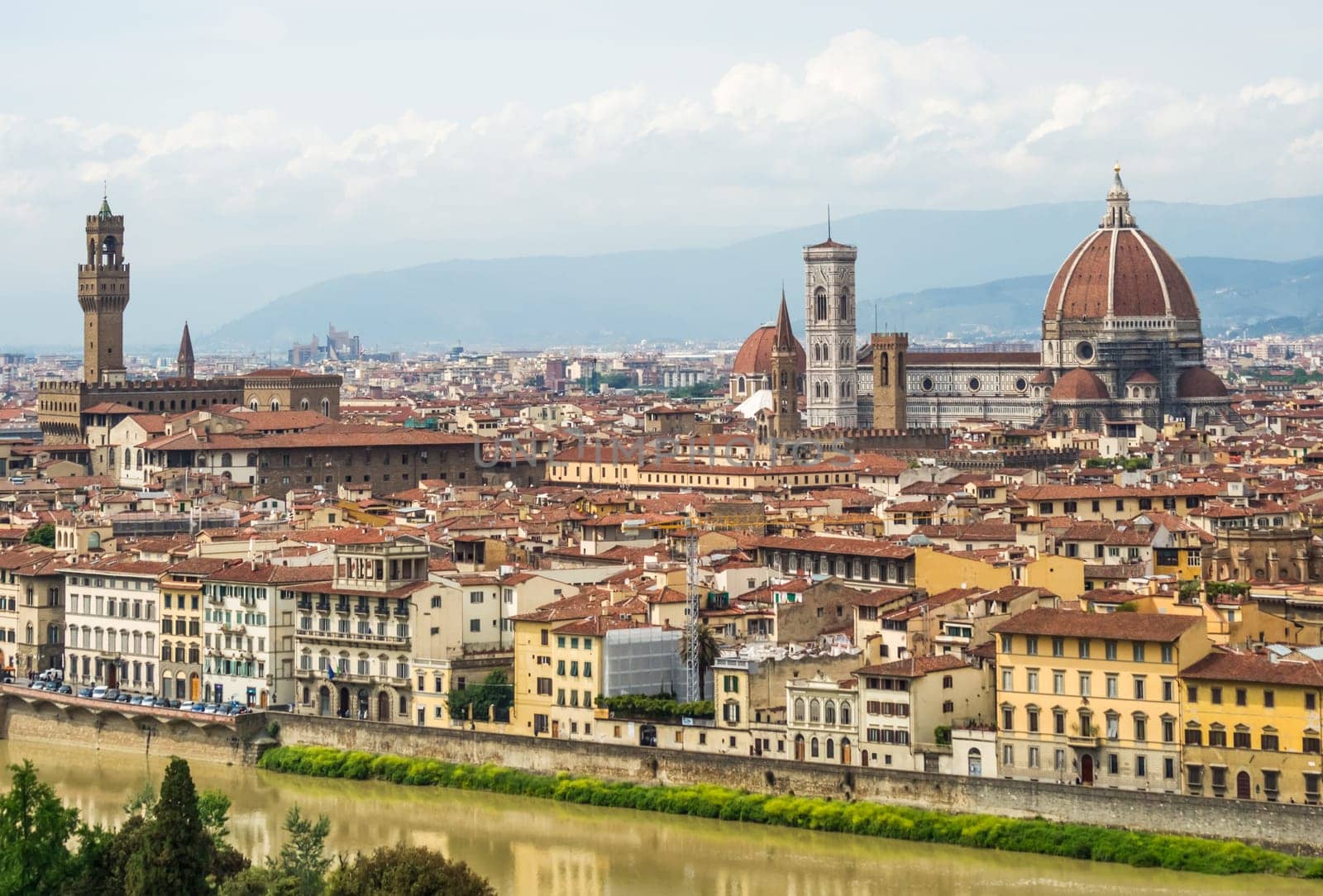 Aerial view of Tuscanys juwel Florence