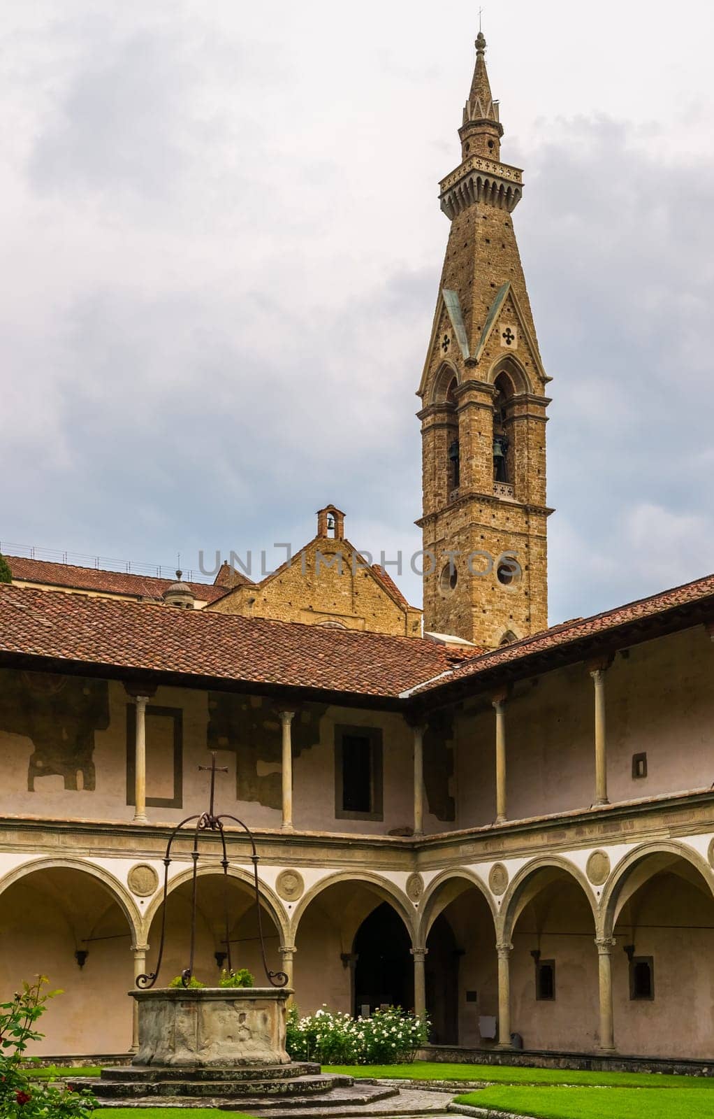 The courtyard of the old monastery Santa Maria Maddalena la Penitente in Florence