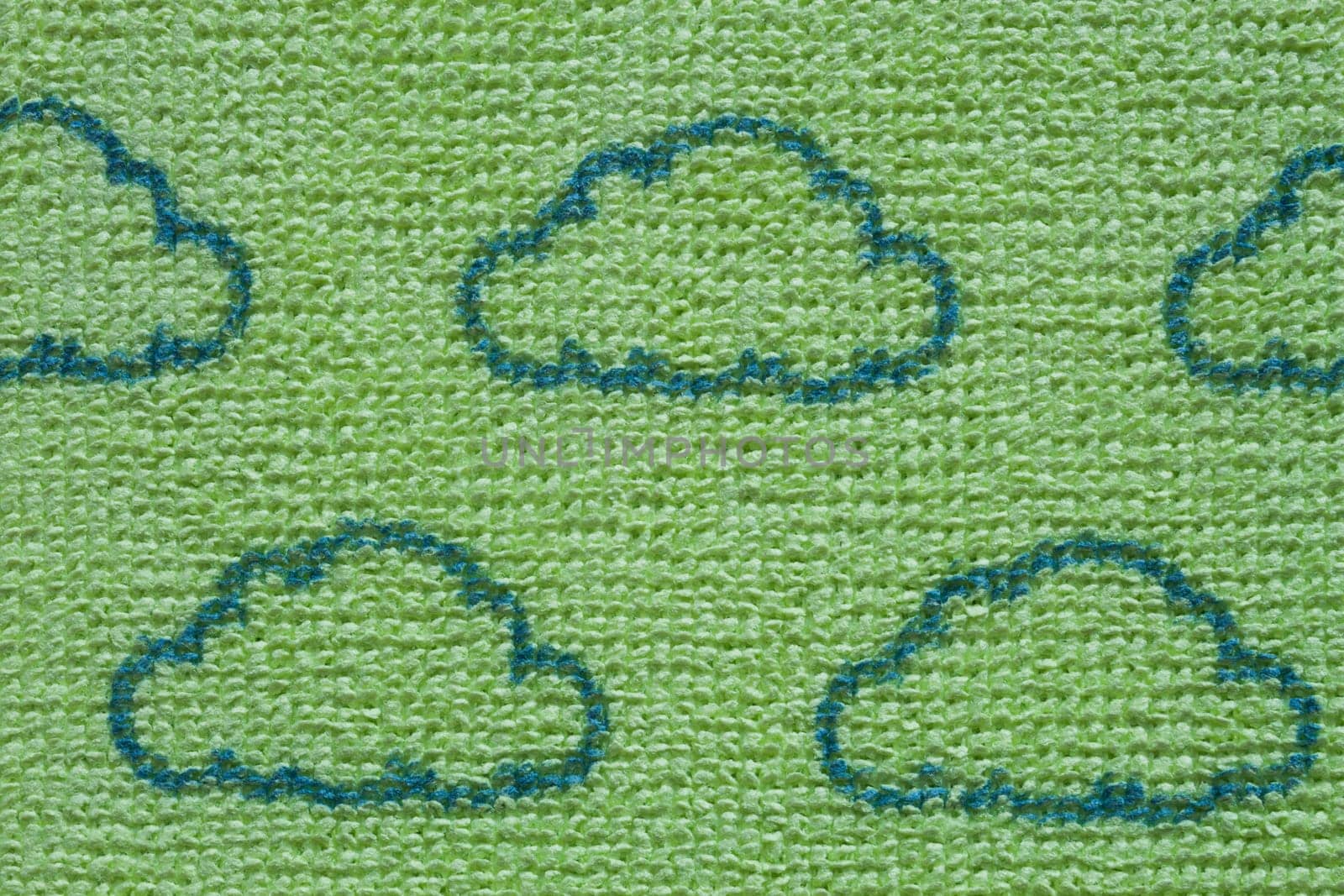 Green clean microfiber kitchen duster with screenprinting