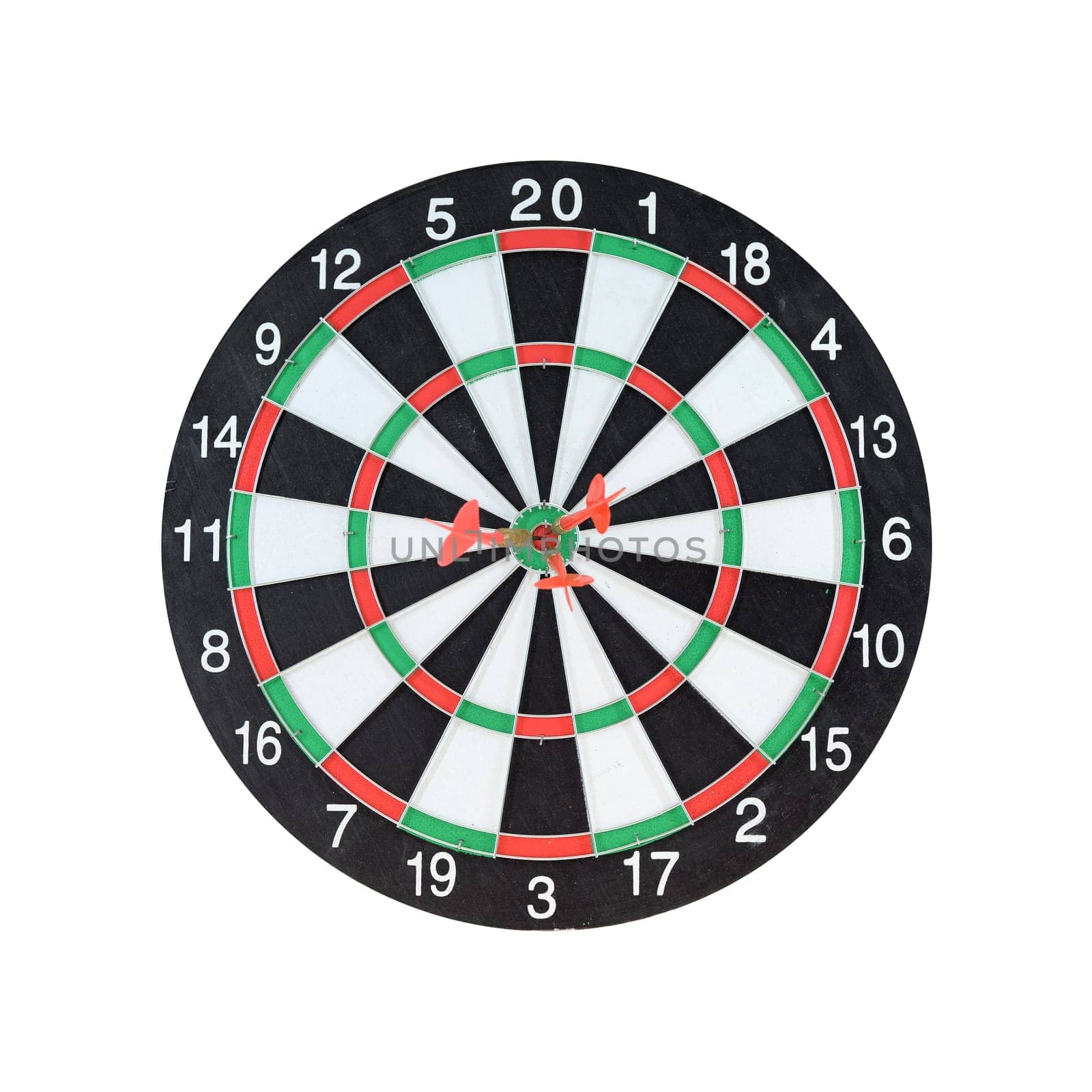 A close up shot of a Dart Board