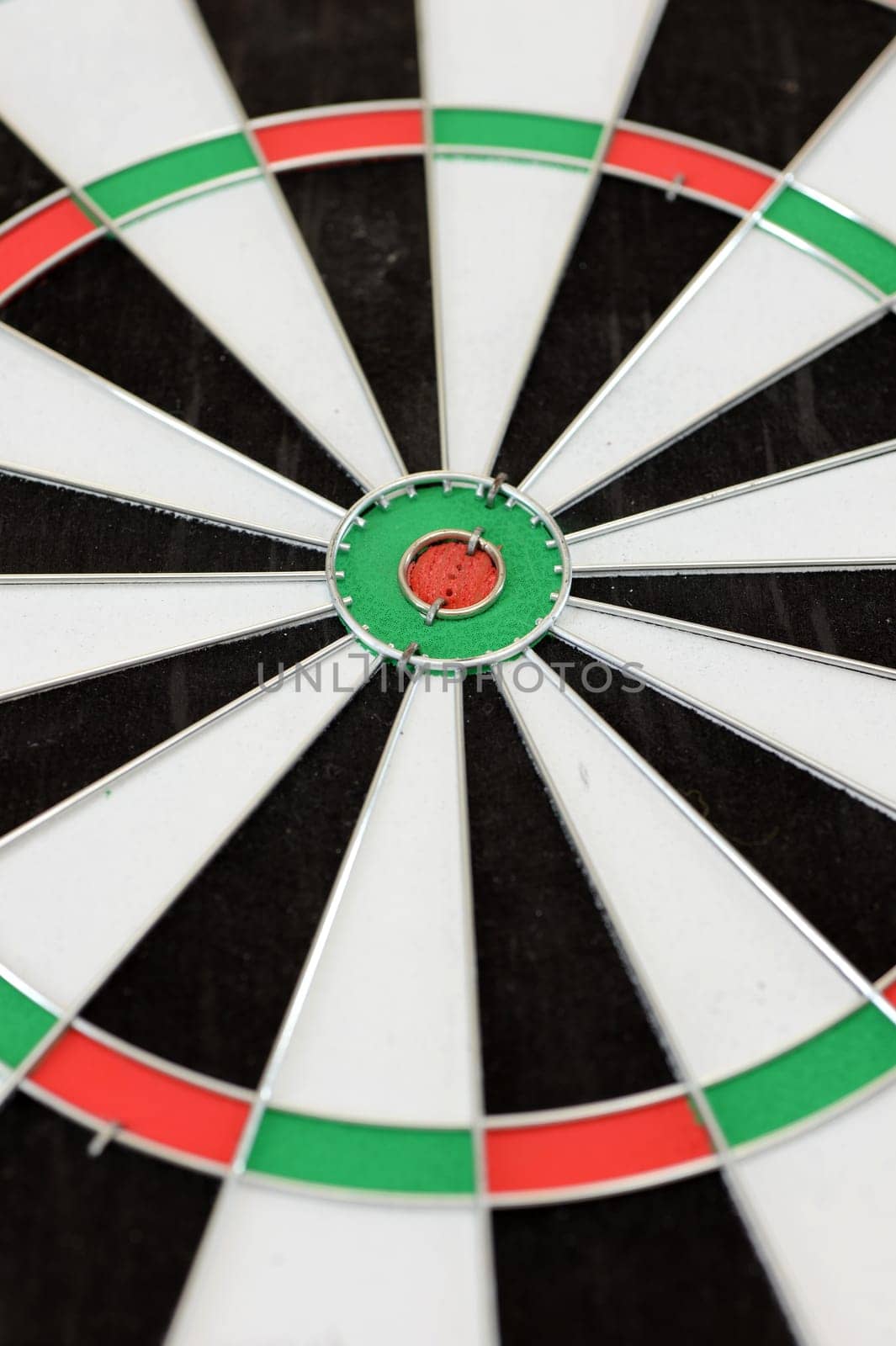 A close up shot of a Dart Board
