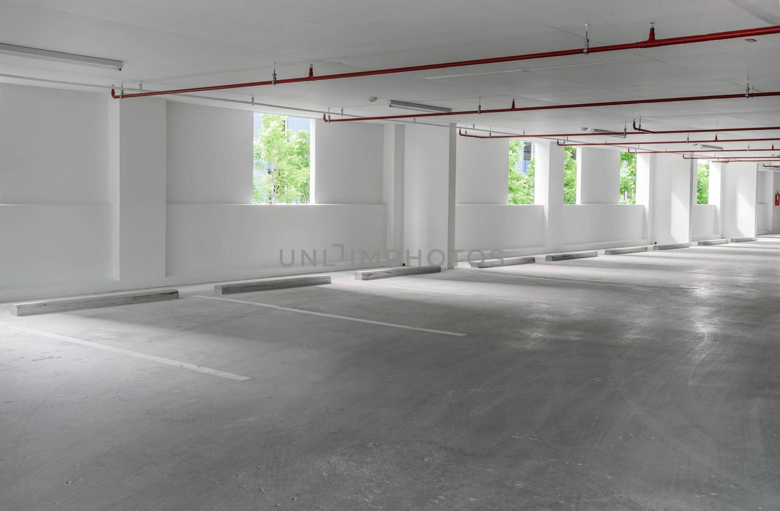 Empty parking lot