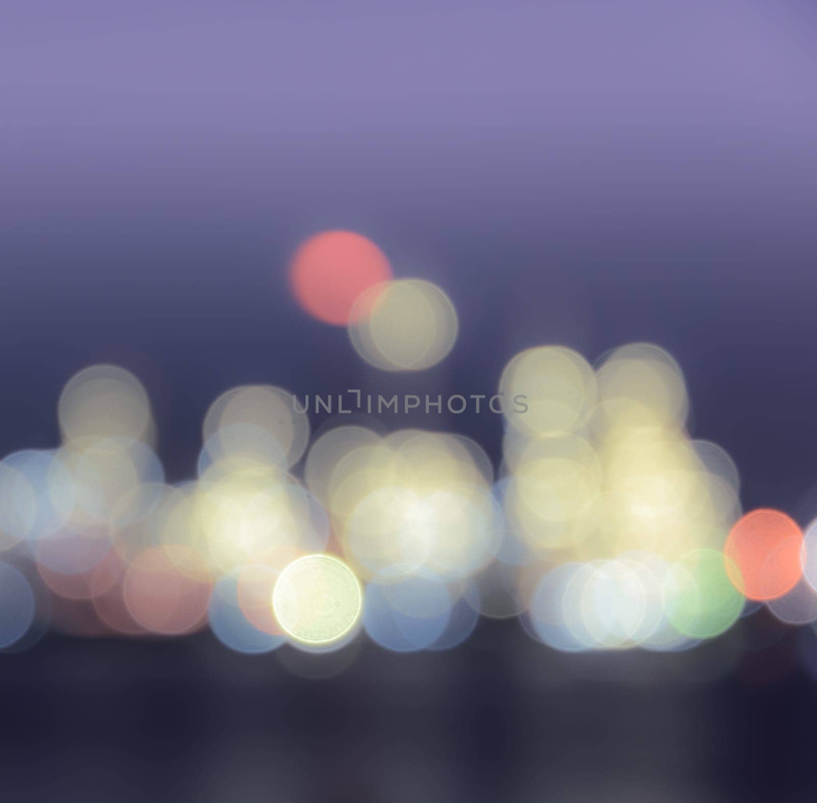 Abstract bokeh with reflection on water