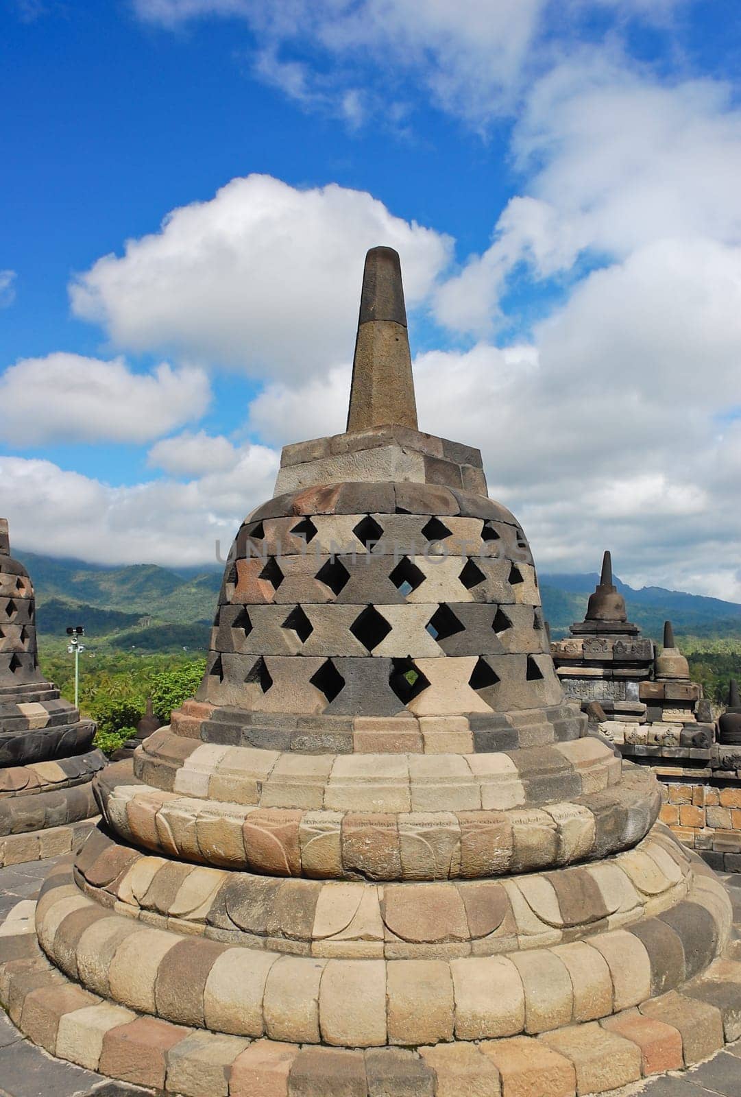 Borobudur stupa in Central Java, Indonesia