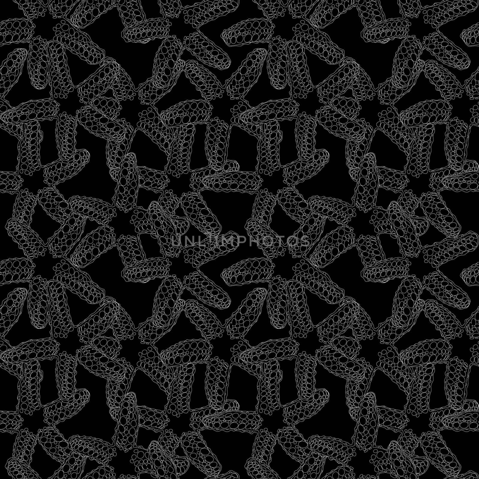 Monochrome starfish seamless pattern design pattern