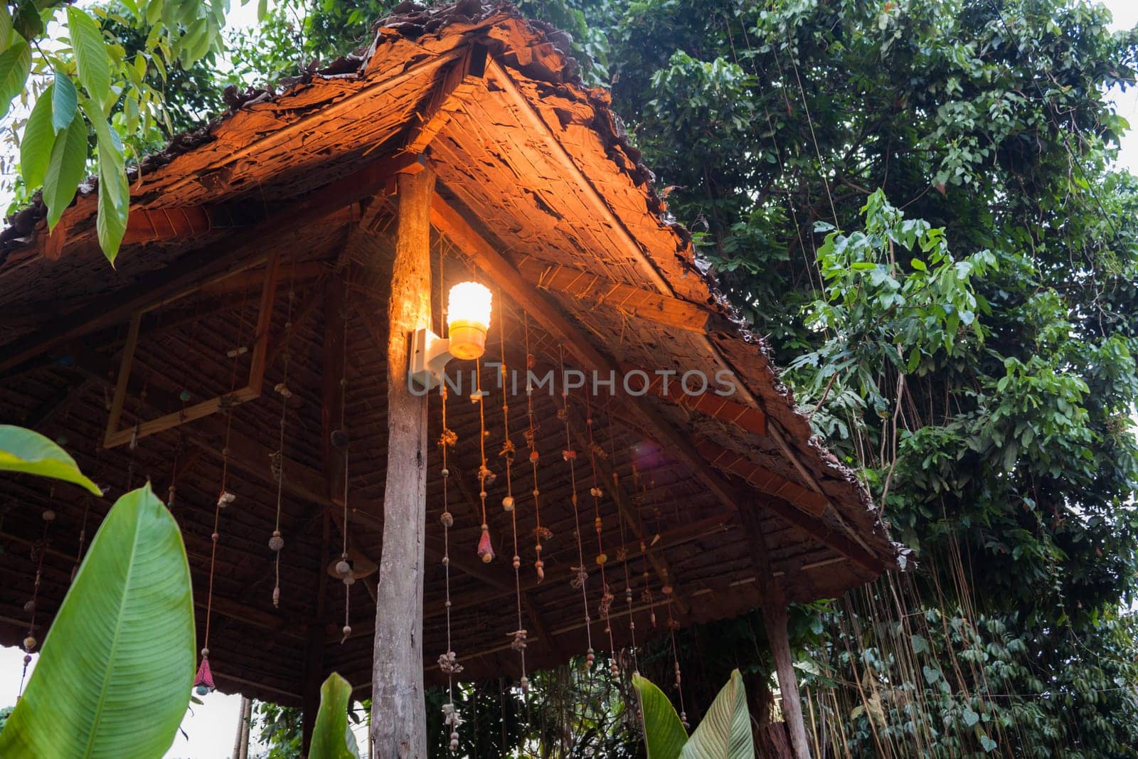 Simply living space opened air in local homestay
