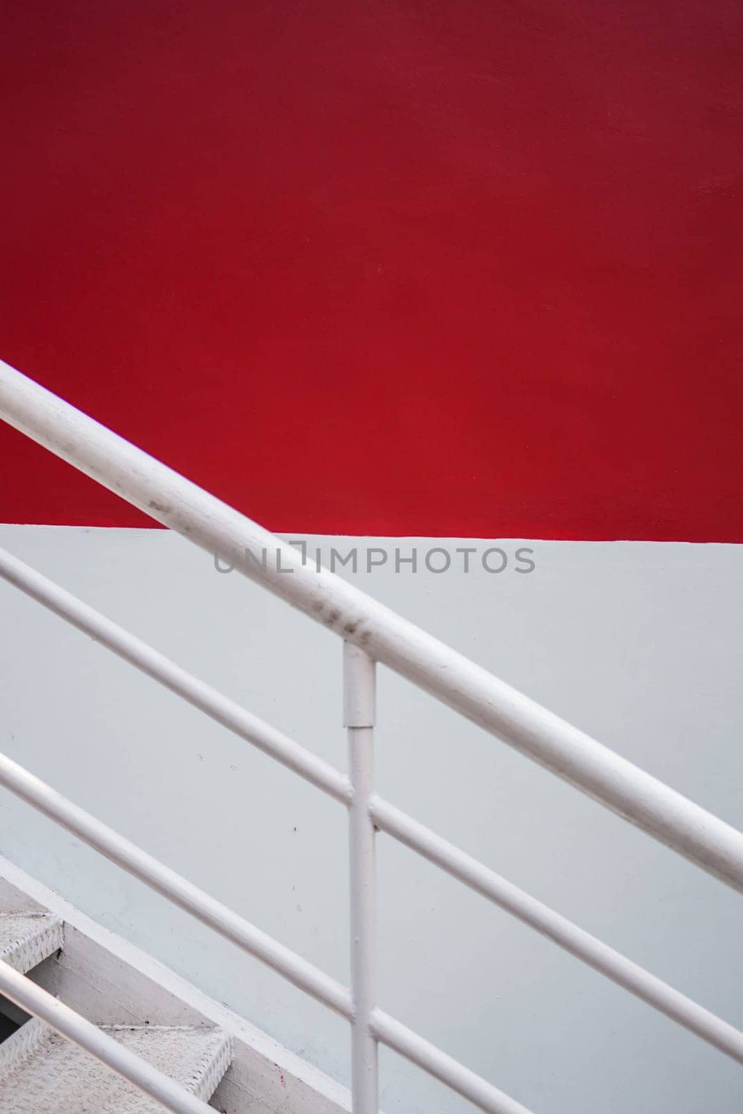 Stairway on the side of building