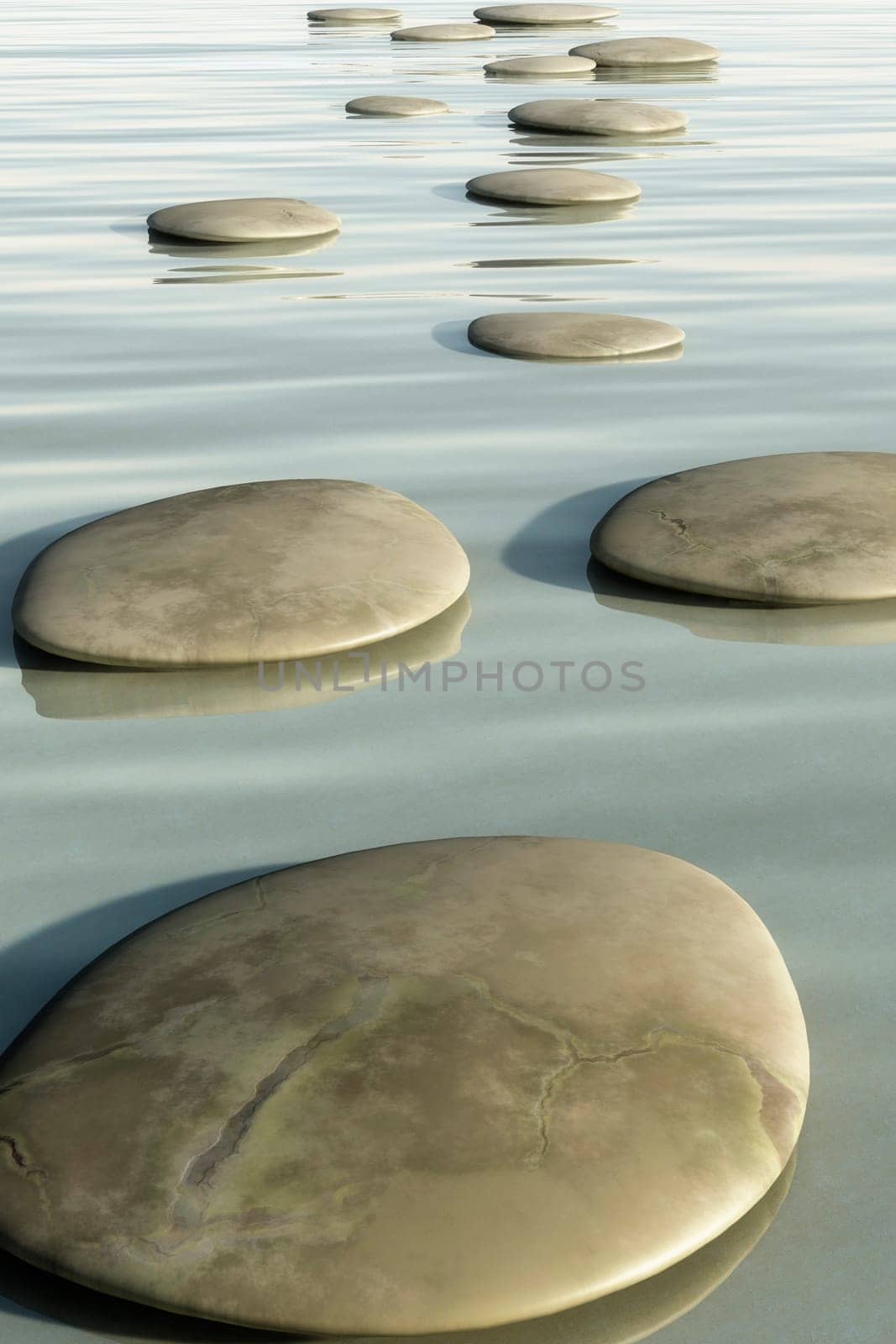 An image of some nice step stones in the sea