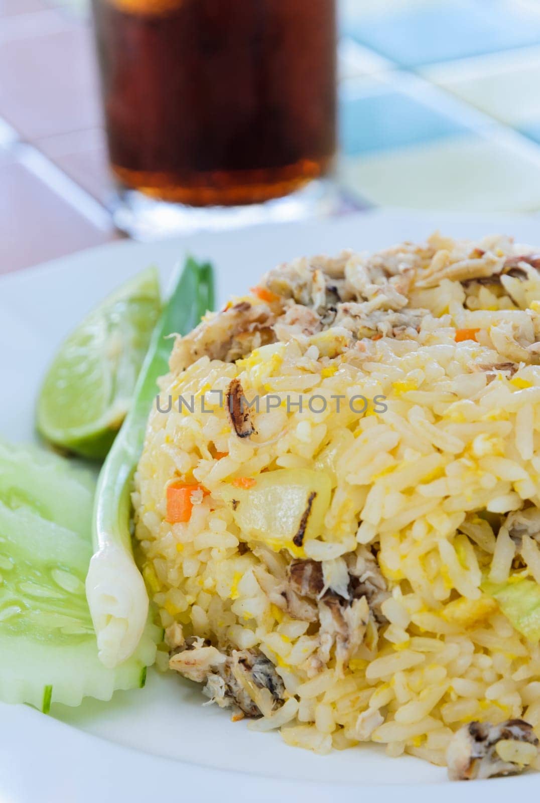 Fried rice with crab ,Thai cuisine