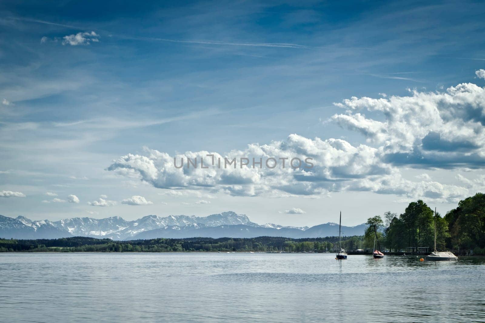 An image of the Zugspitze in Bavaria Germany