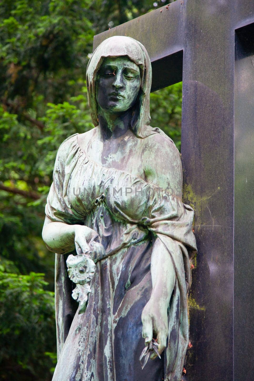 Grave at Melaten Friedhof in Cologne, Germany.