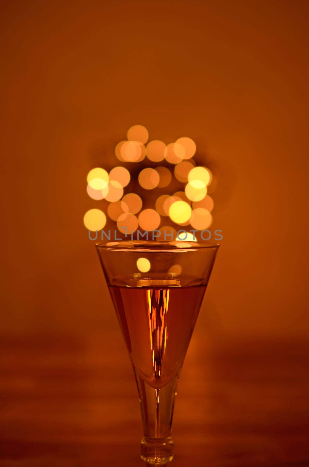 Drink with sparkling lights