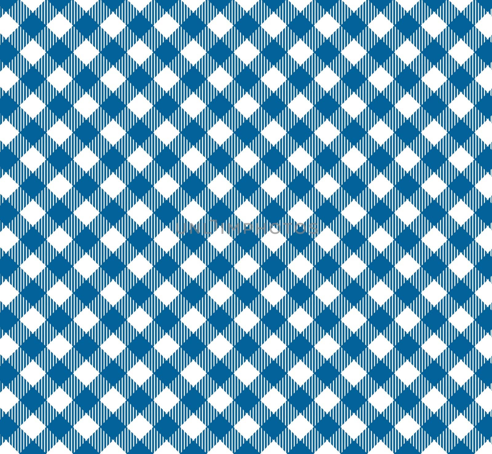 Tablecloth pattern with diagonal stripes in blue