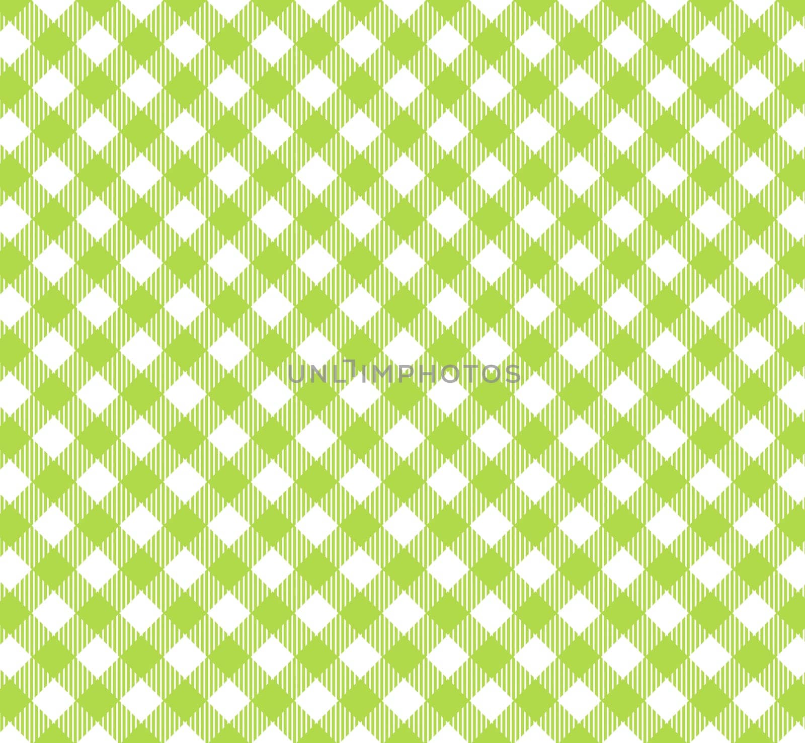 Tablecloth pattern with diagonal stripes in green