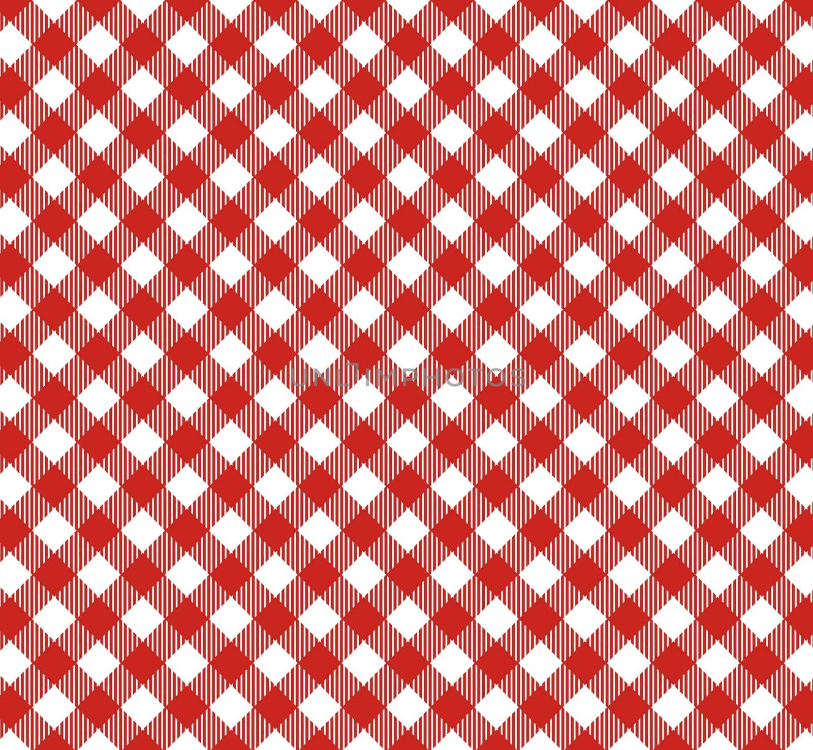 Tablecloth pattern with diagonal stripes in red