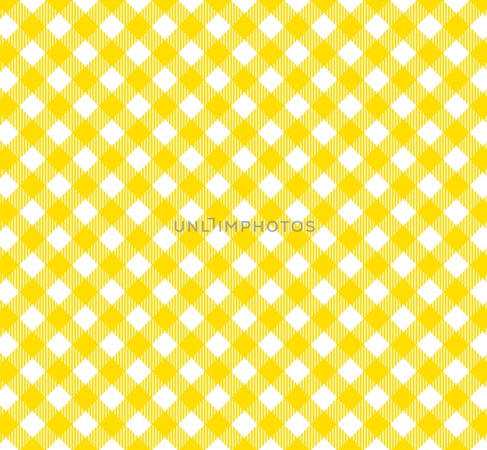 Tablecloth pattern with diagonal stripes in yellow / orange