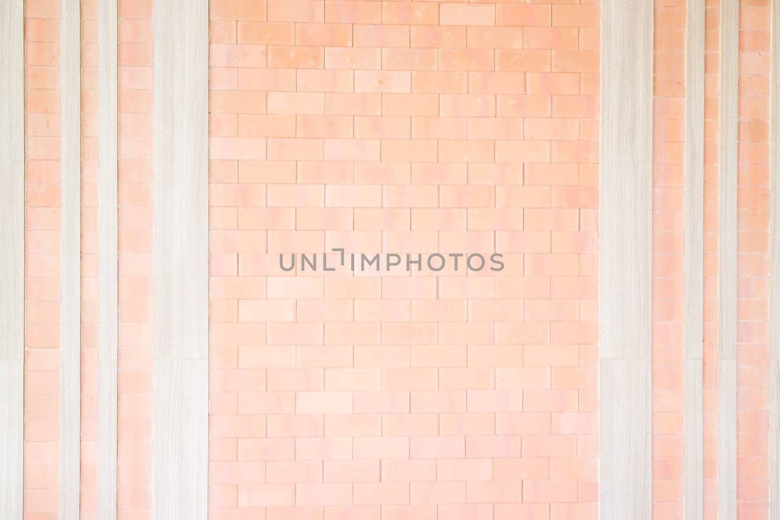 Brick and wood design background, stock photo