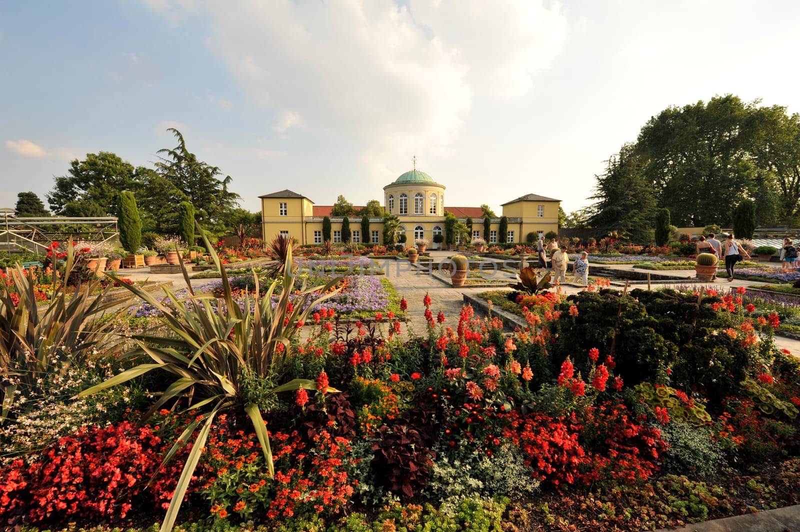 Flowers in Herrenhausen Gardens Hanover Germany.