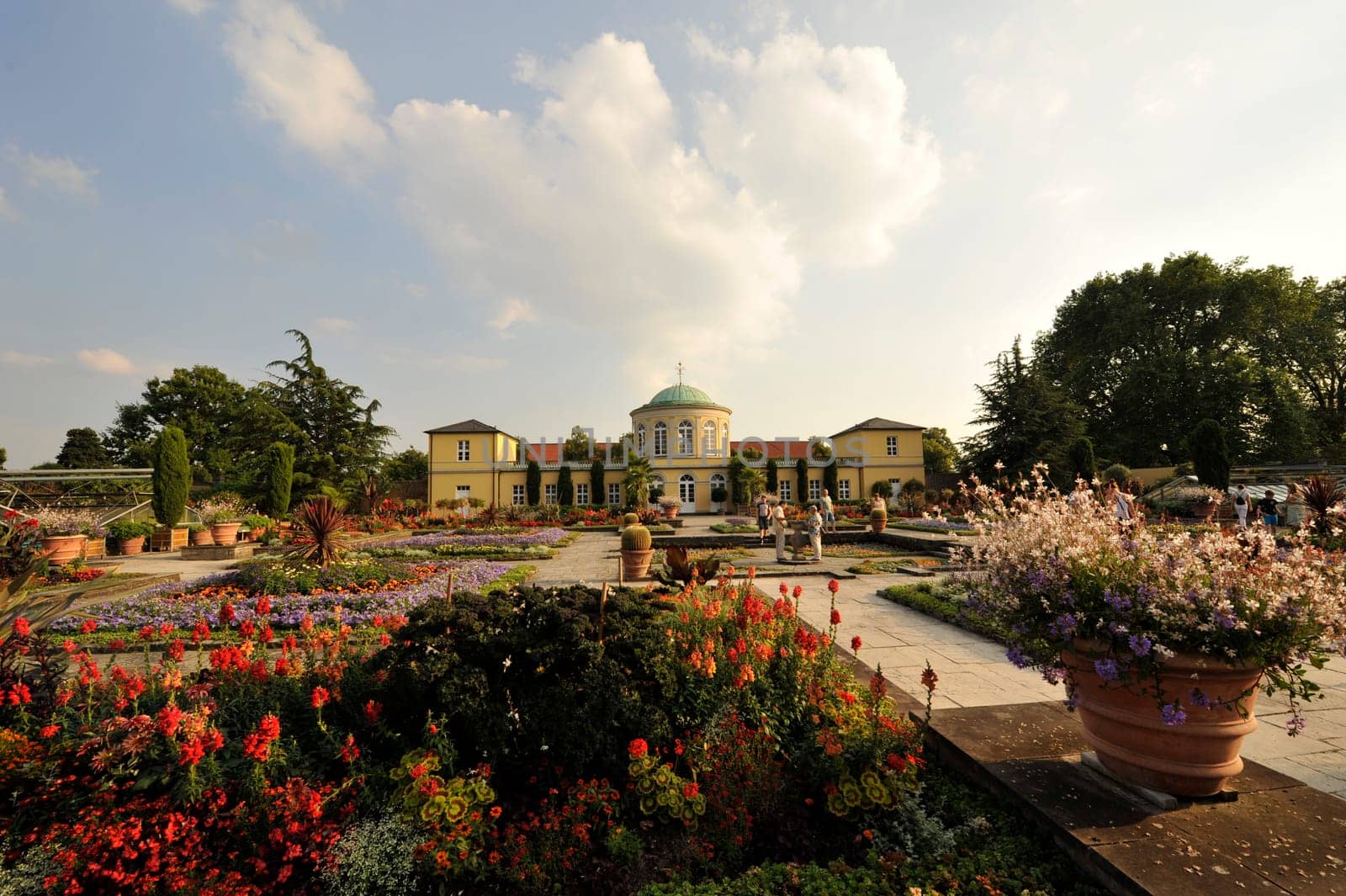 Flowers in Herrenhausen Gardens Hanover Germany.