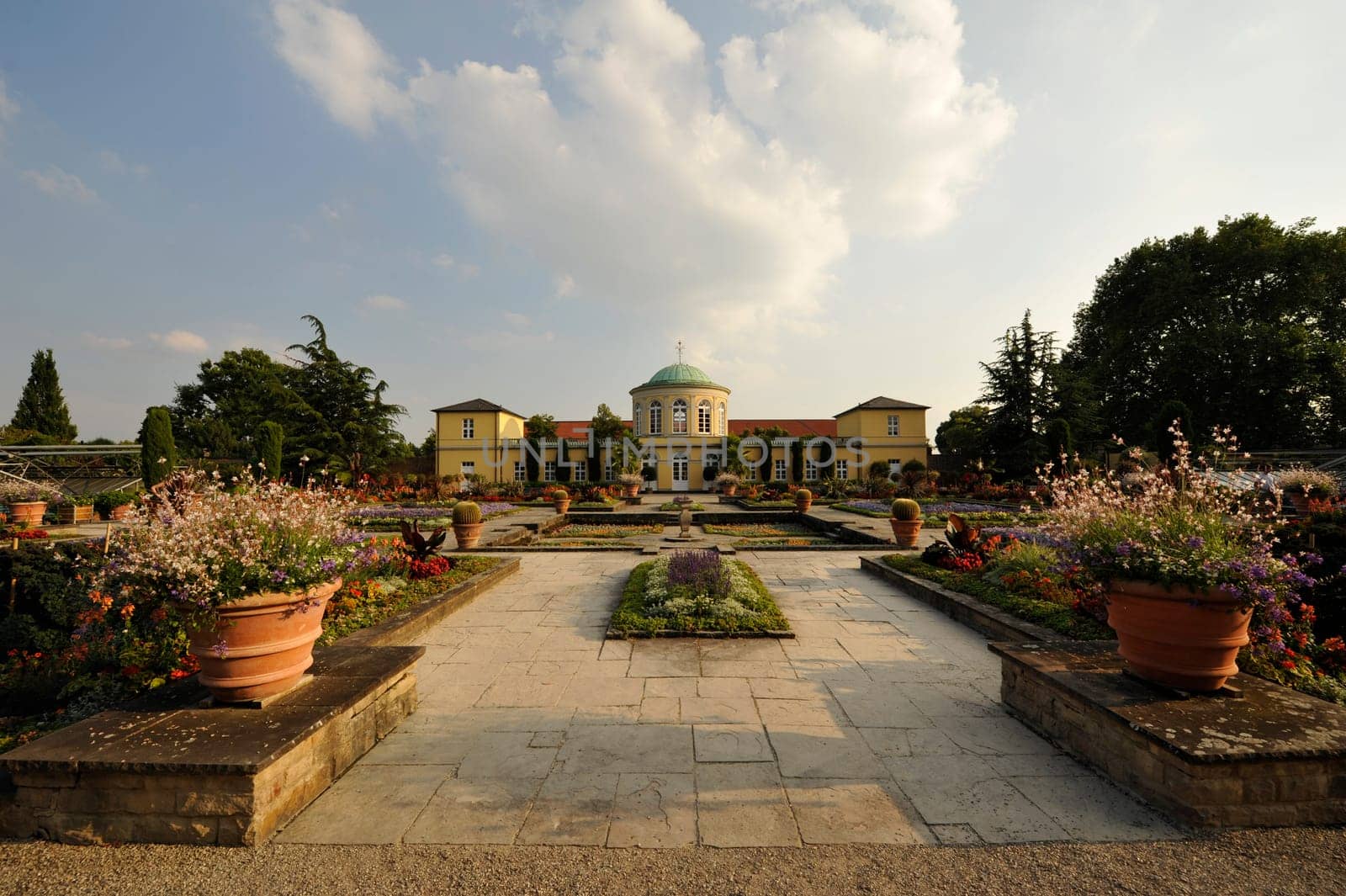 Flowers in Herrenhausen Gardens Hanover Germany.
