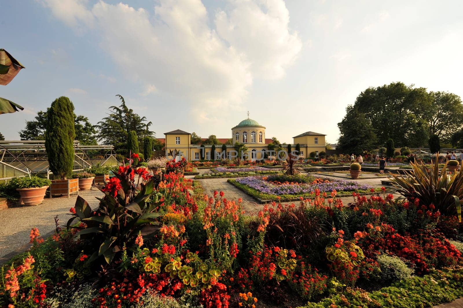 Flowers in Herrenhausen Gardens Hanover Germany.