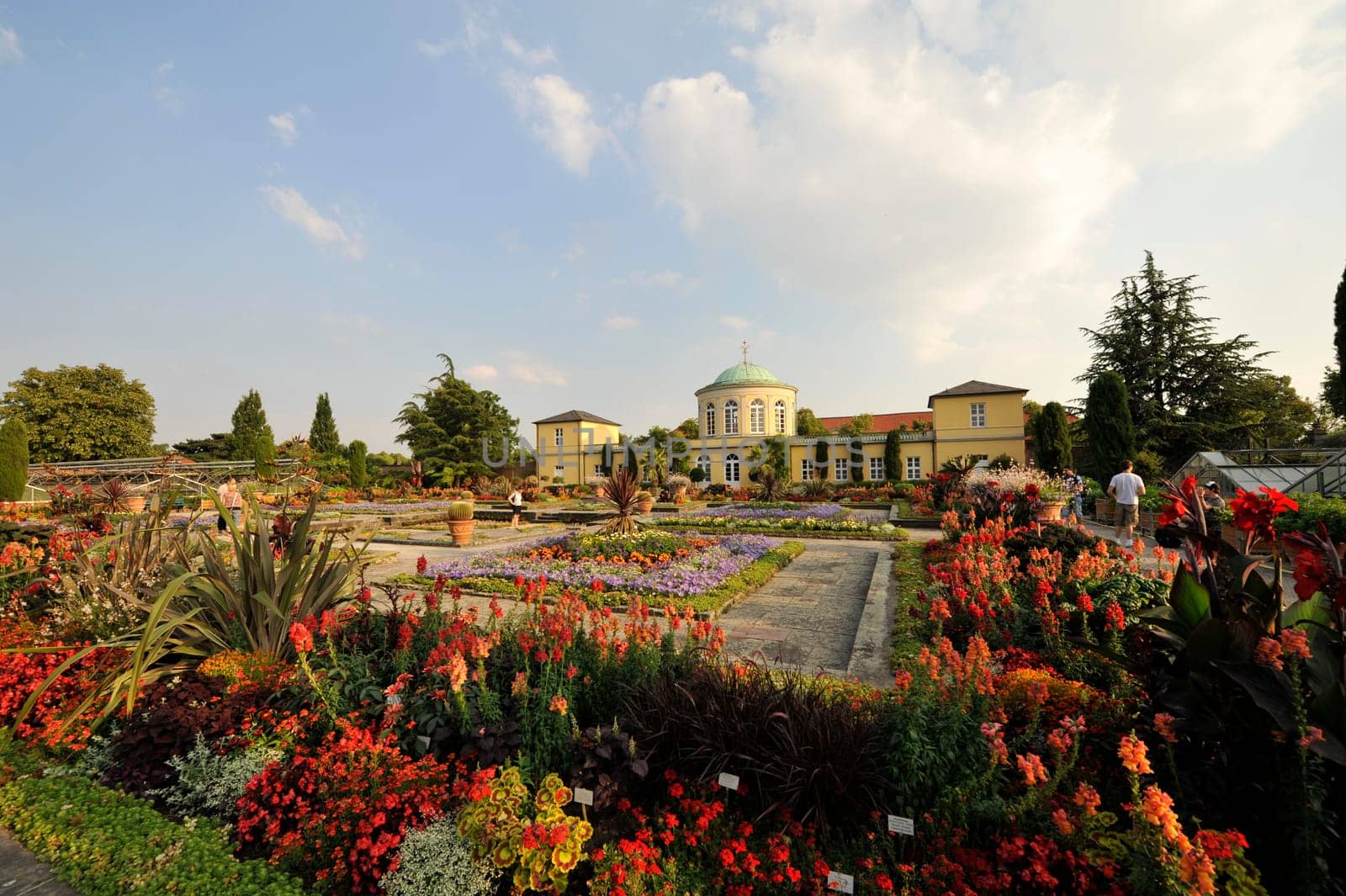 Flowers in Herrenhausen Gardens Hanover Germany.