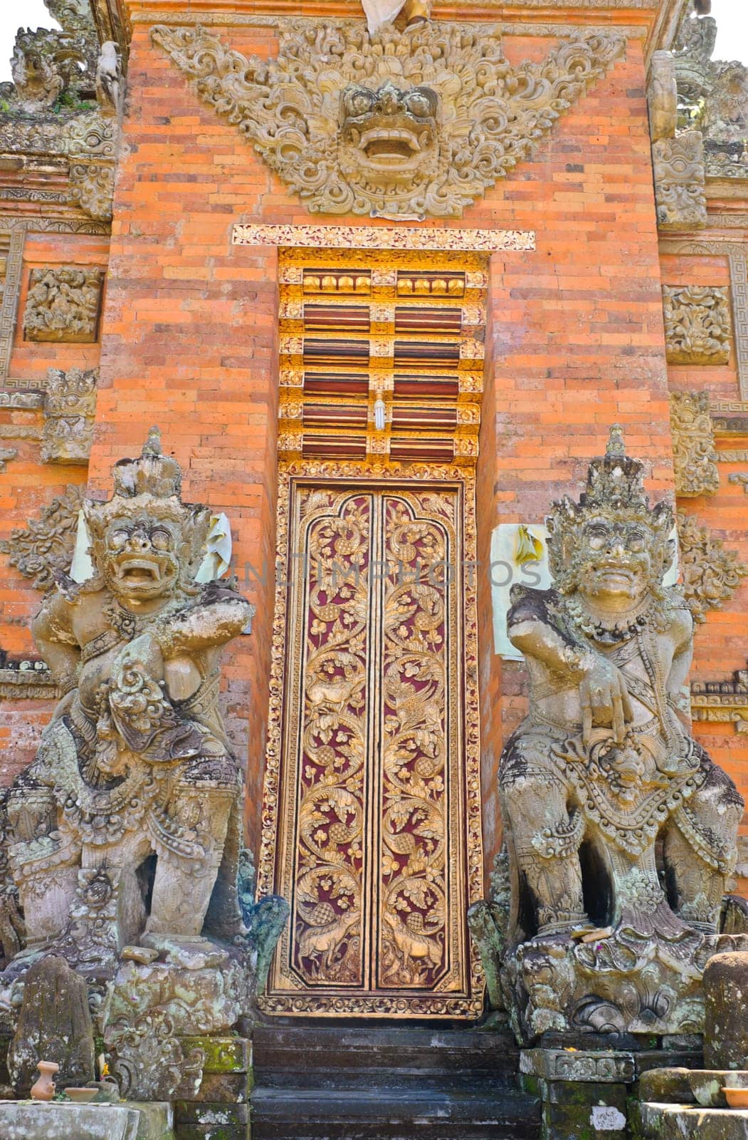 Batuan temple gate in Bali, Indonesia