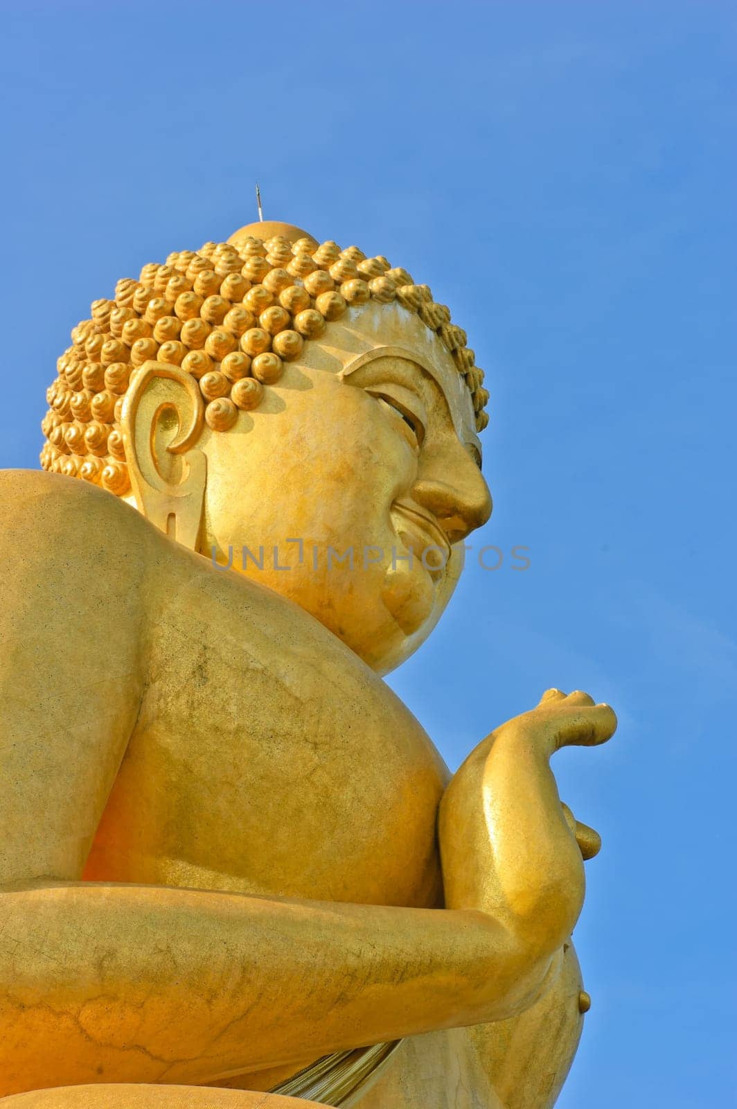 Golden Buddha statue in Thailand