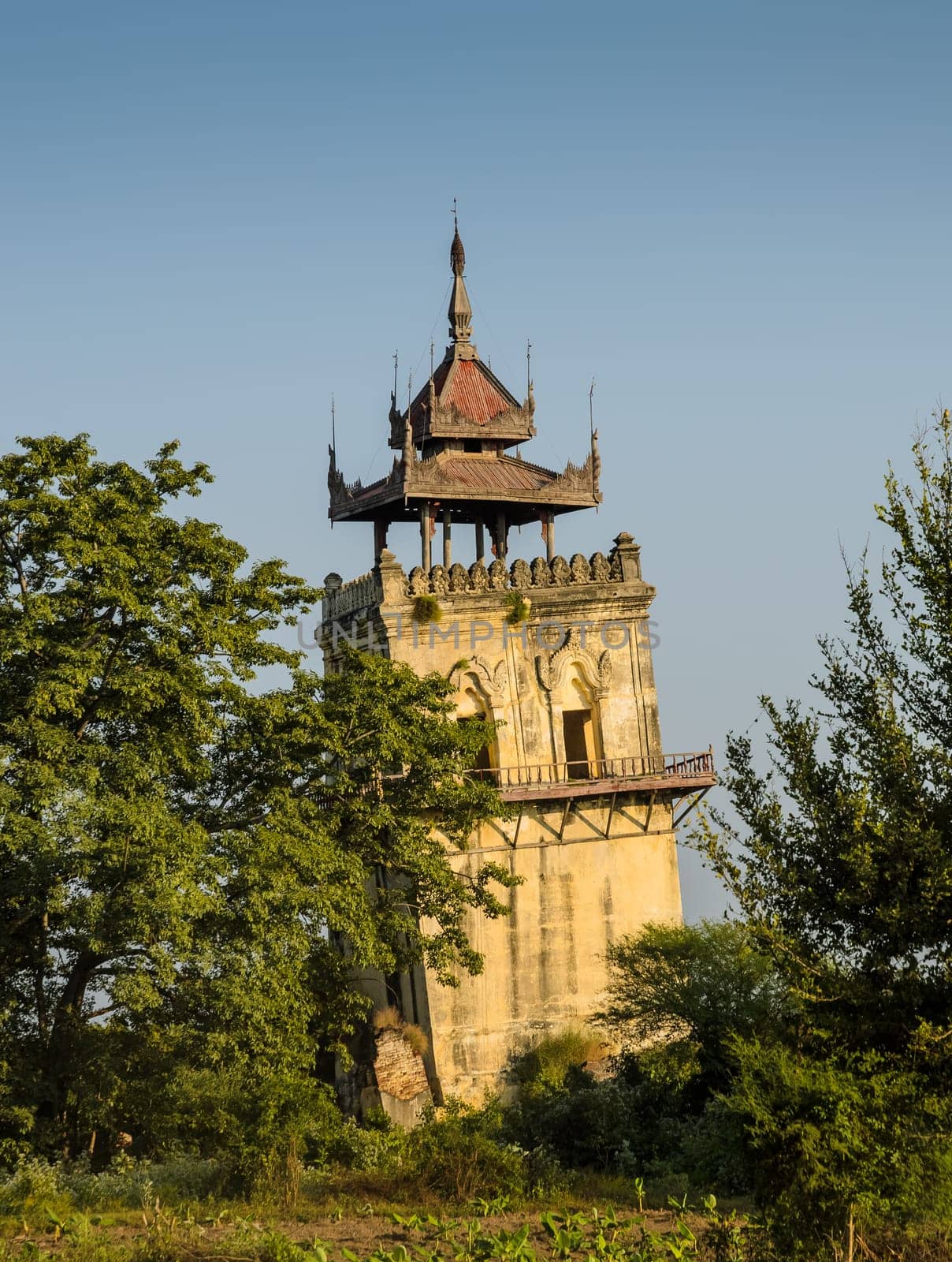 Nanmyin watchtower in Inwa ancient city, Myanmar