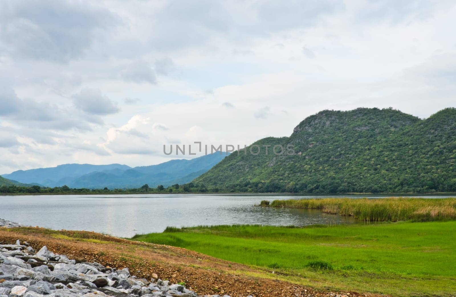 Beautiful landscape of Srinakarin dam, Thailand