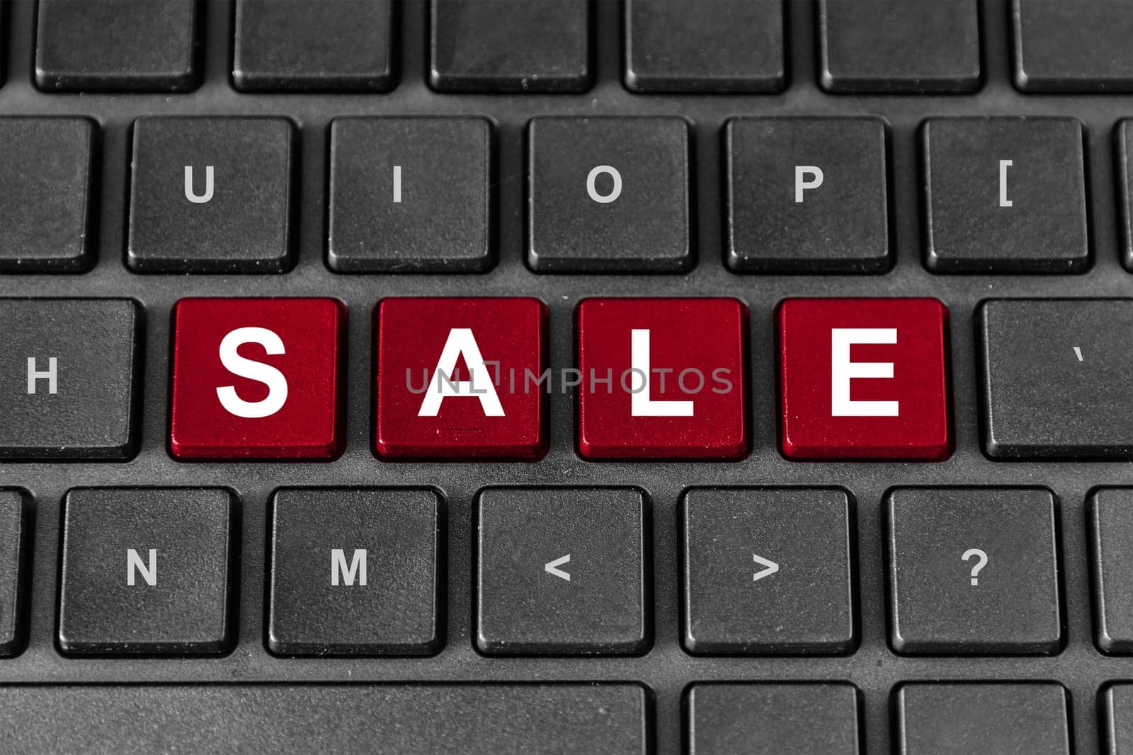 sale red word on keyboard, business concept