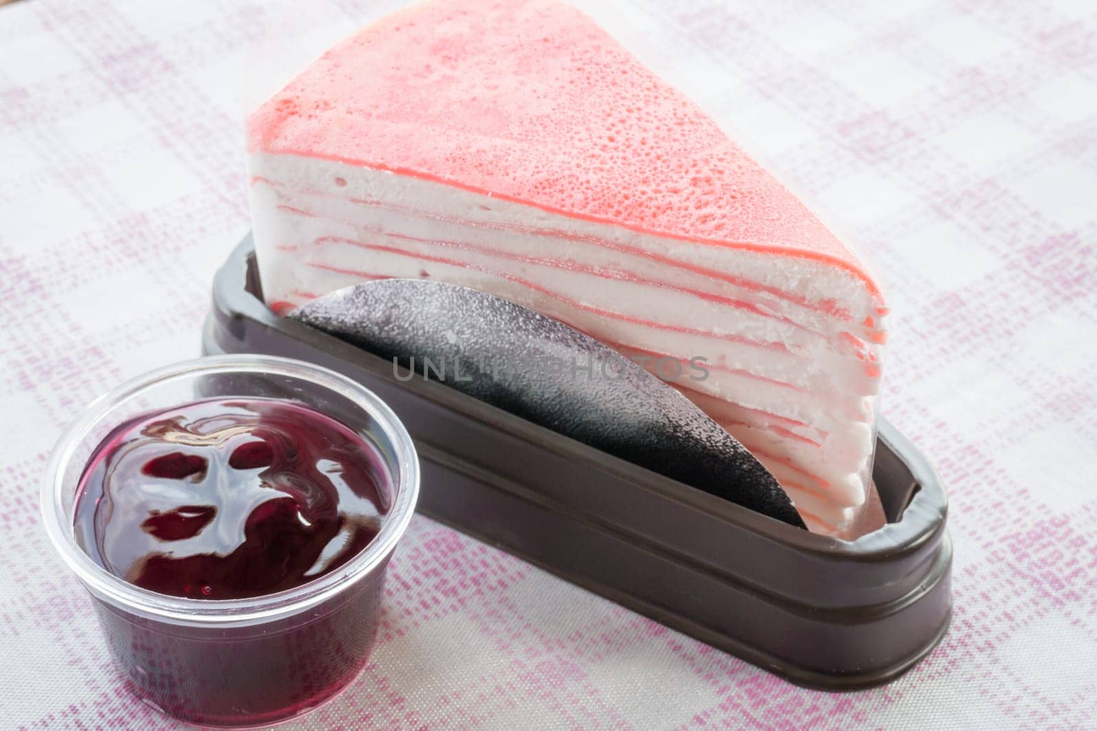 Delicious bekery set of crepe cake, stock photo