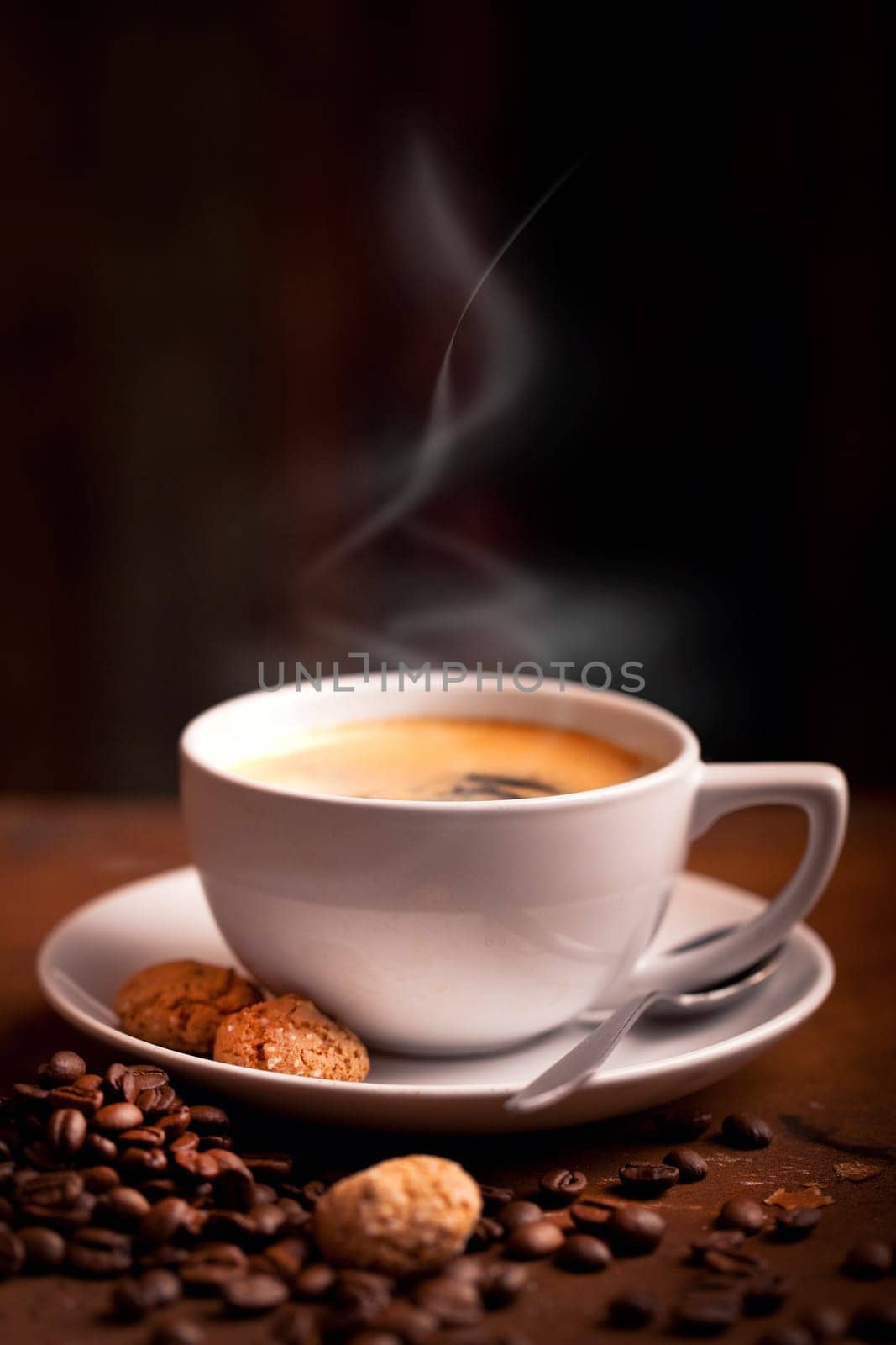 Cup of hot coffee