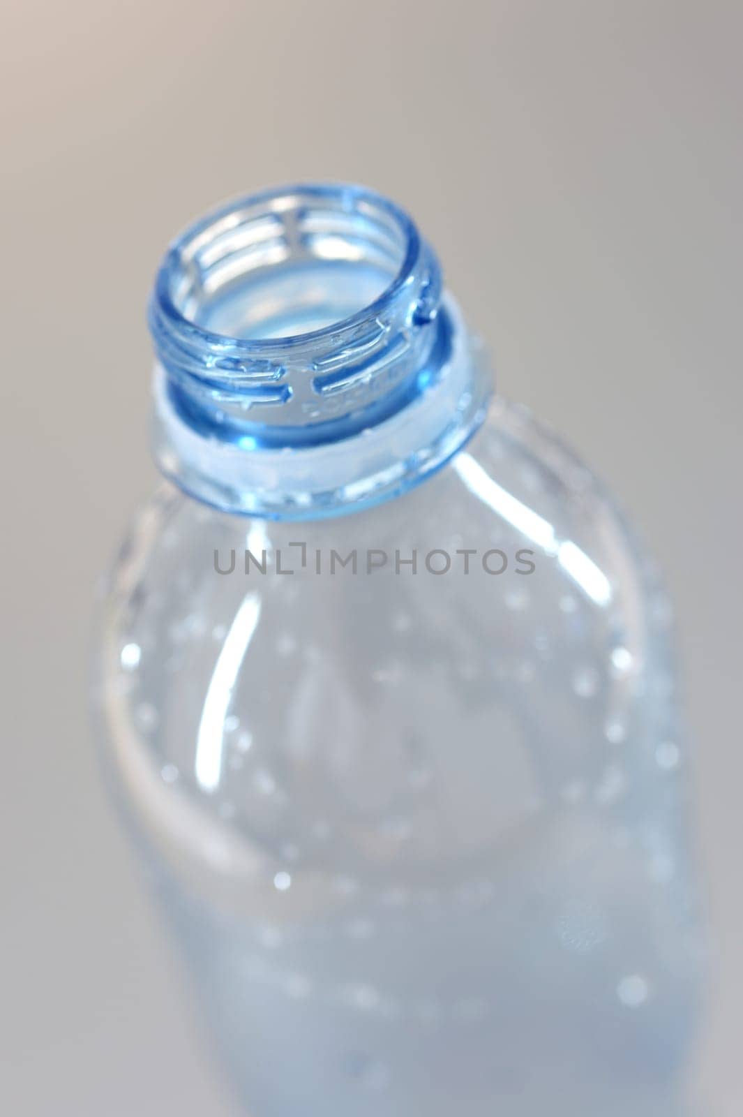 A close up shot of a water bottle