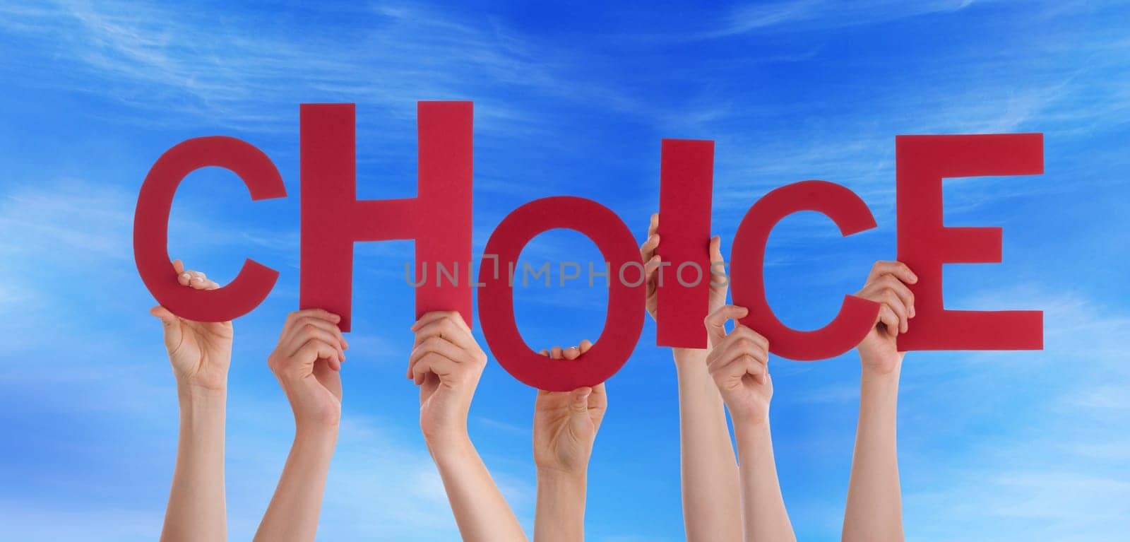 hands holding four pieces of a puzzle with copy space, gray background