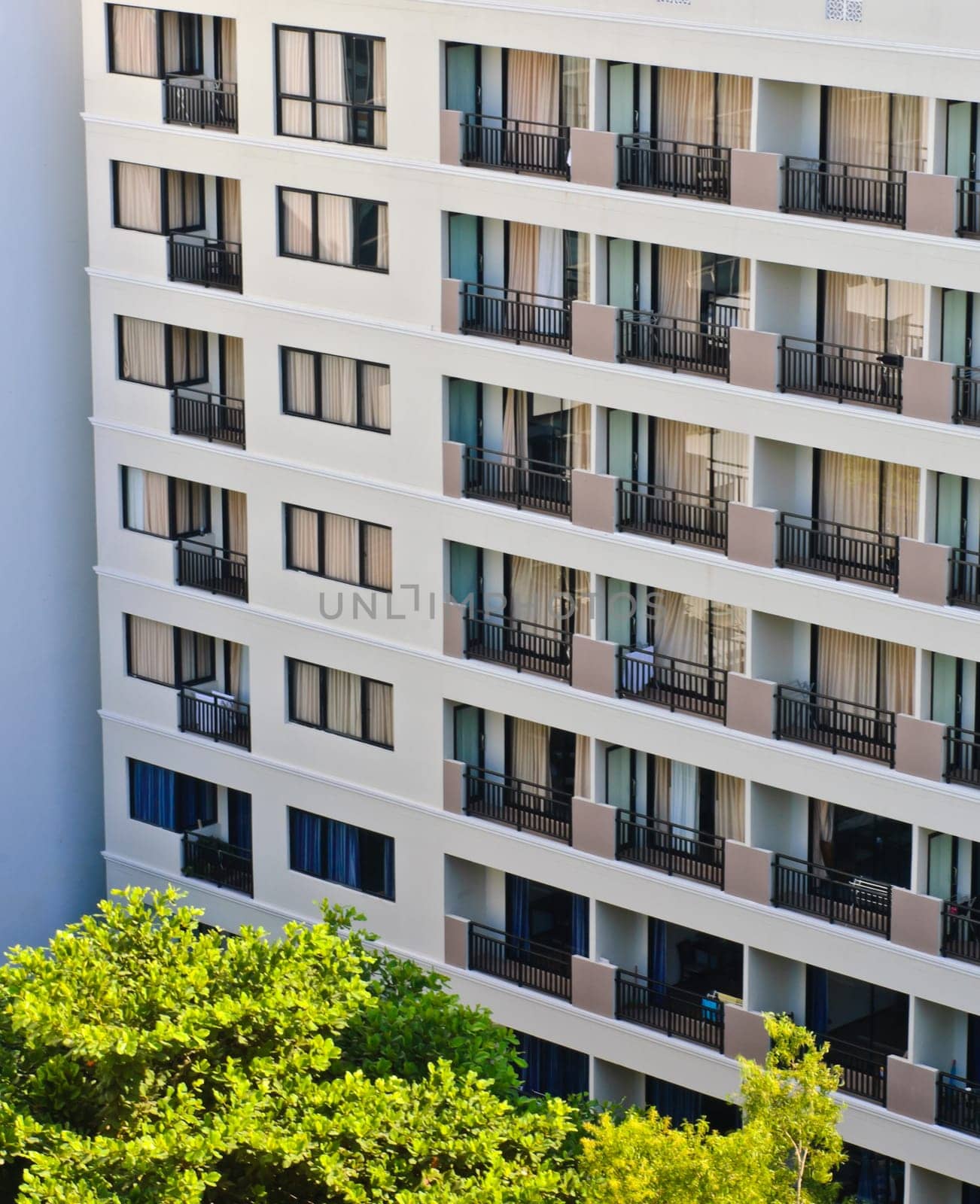 Hotel balconies pattern