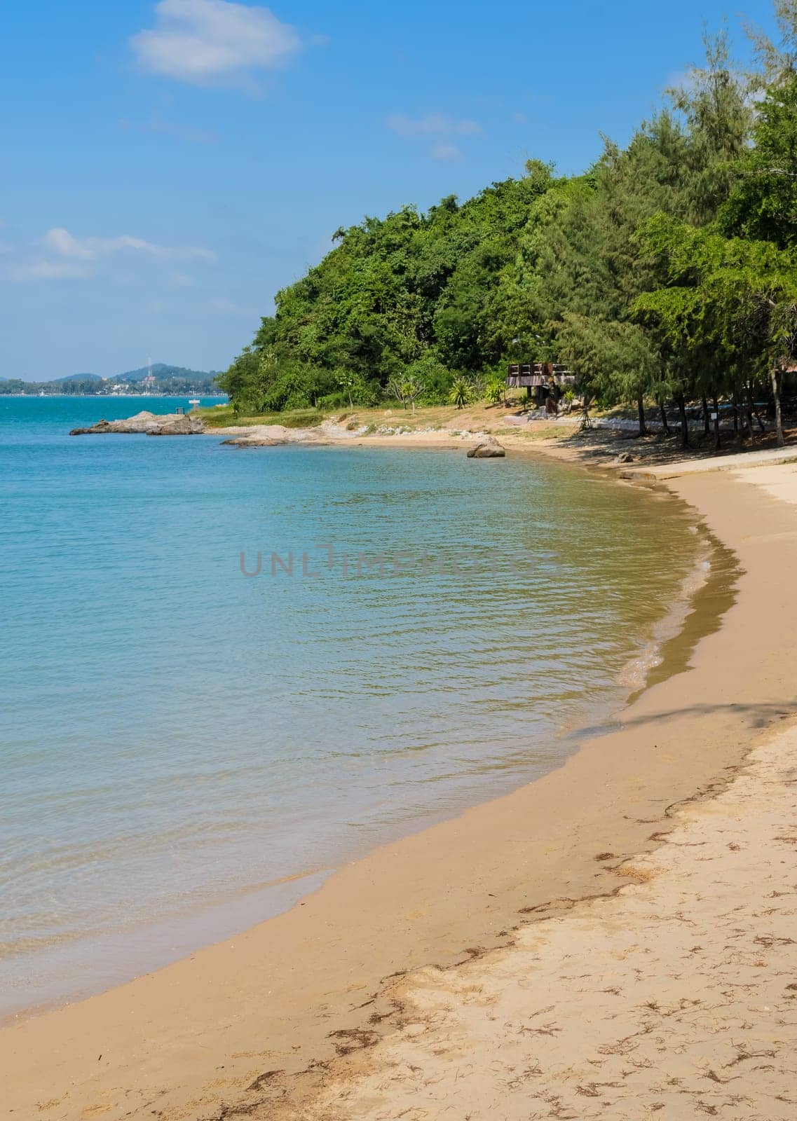 Tropical beach shore in Thailand