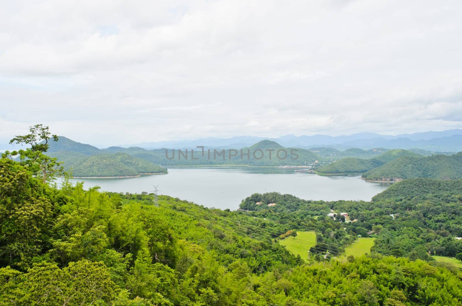 Scenic of Srinakarin Dam, Thailand