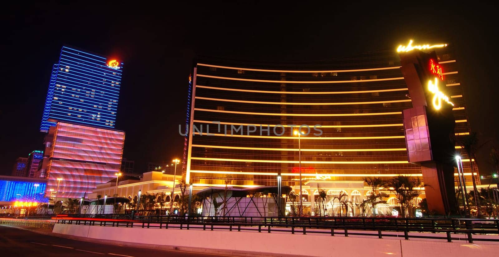 The Wynn and Galaxy hotels in Macau