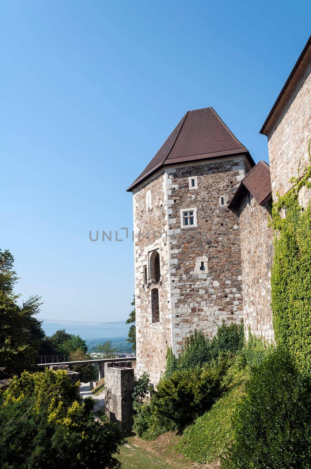 Ljubljana Castle in Ljubljana, Capital City of Slovenia.
