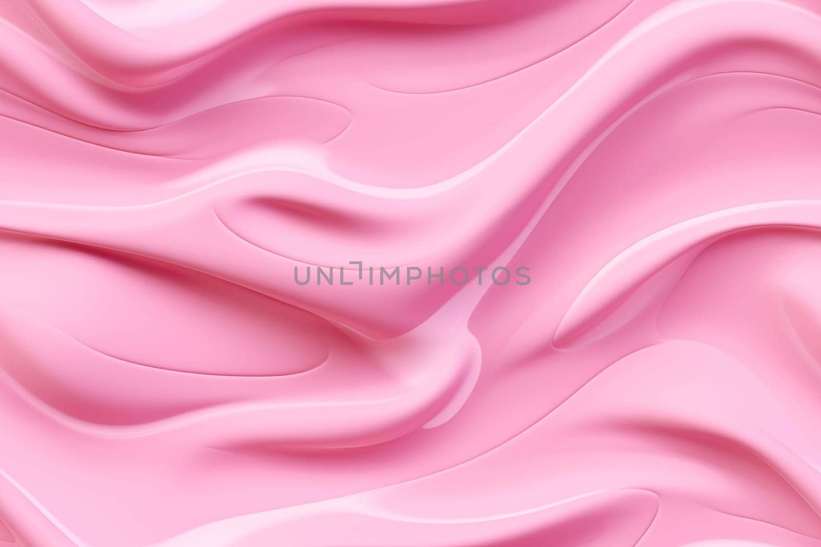 Pink seamless pattern with abstract waves. Applicable for fabric print, textile, wrapping paper, wallpaper. Vibrant background with splines, curves. Repeatable texture. Generative AI. by creativebird