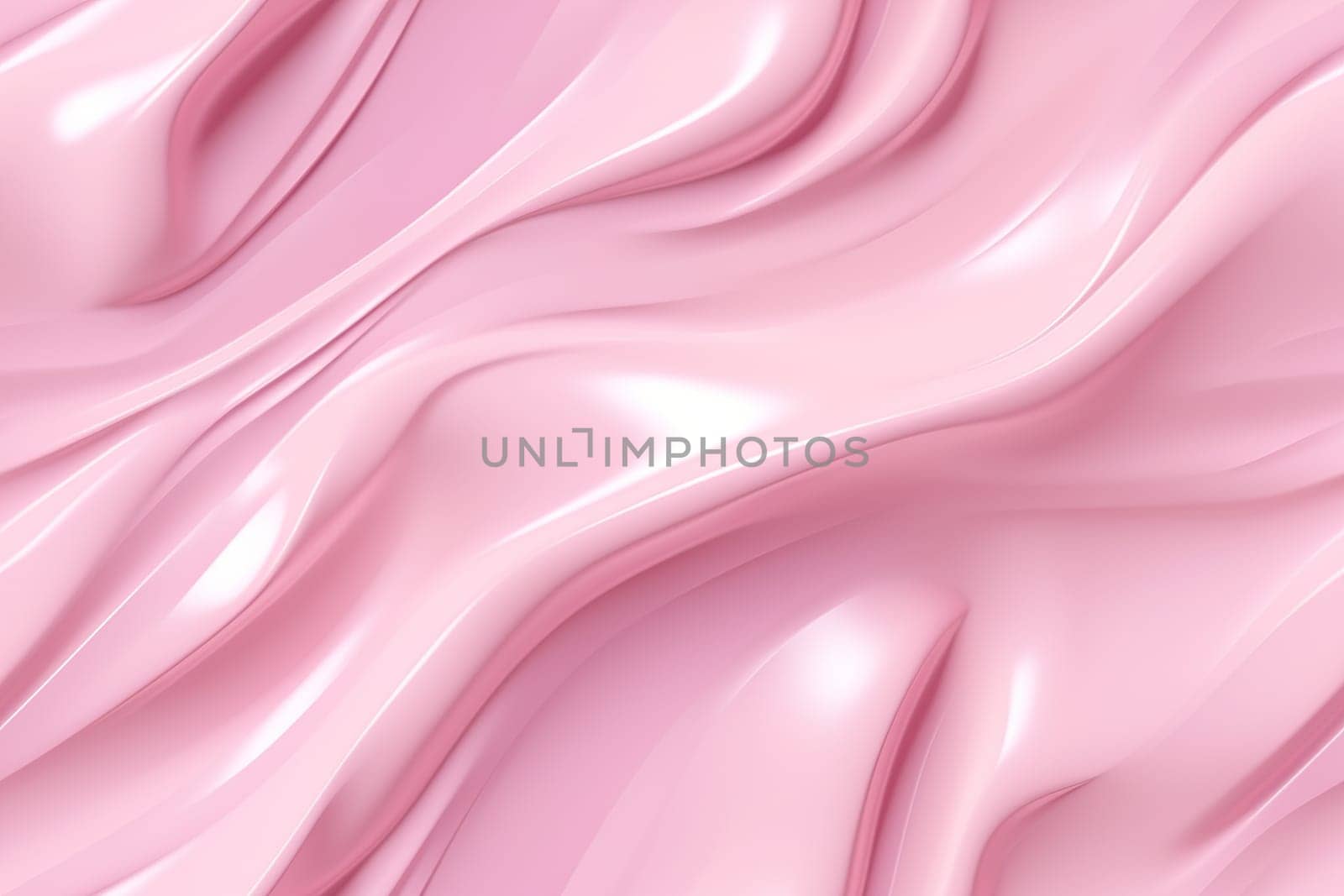 Pink seamless pattern with abstract waves. Applicable for fabric print, textile, wrapping paper, wallpaper. Vibrant background with splines, curves. Repeatable texture. Generative AI