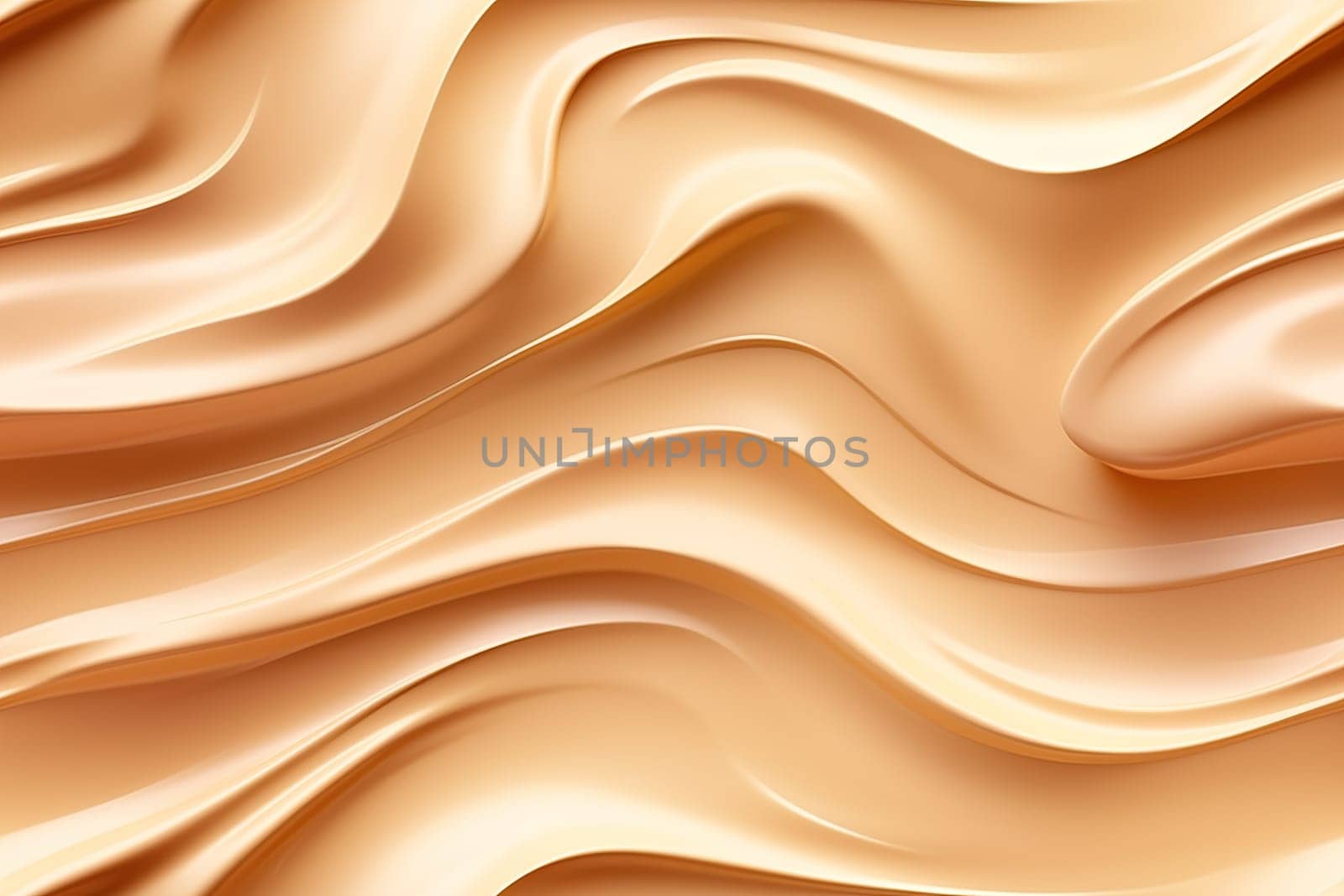 Brown seamless pattern with abstract waves. Applicable for fabric print, textile, wrapping paper, wallpaper. Modern background with splines, curves. Repeatable texture. Generative AI. by creativebird