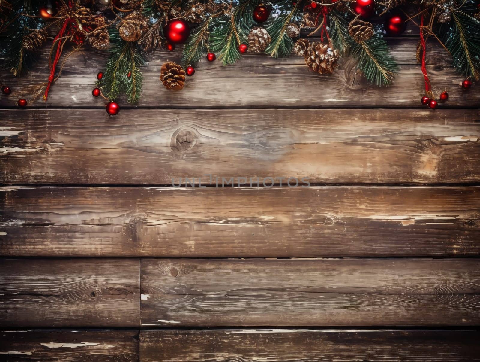 Christmas wooden background. Mockup Background for design, Cozy Winter Clipart.  by AndreyKENO