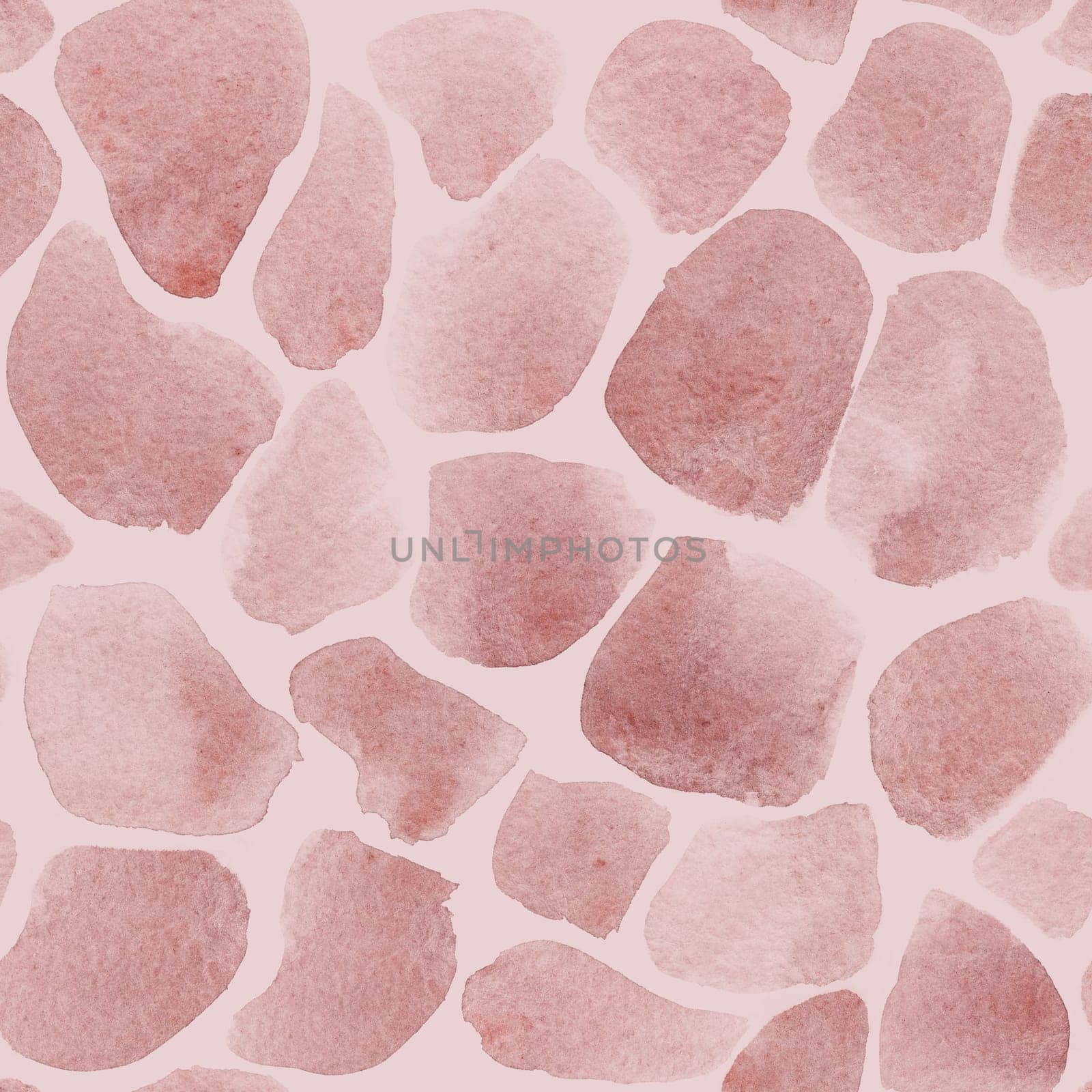 animalistic seamless pattern with giraffe spots on a pink background by MarinaVoyush