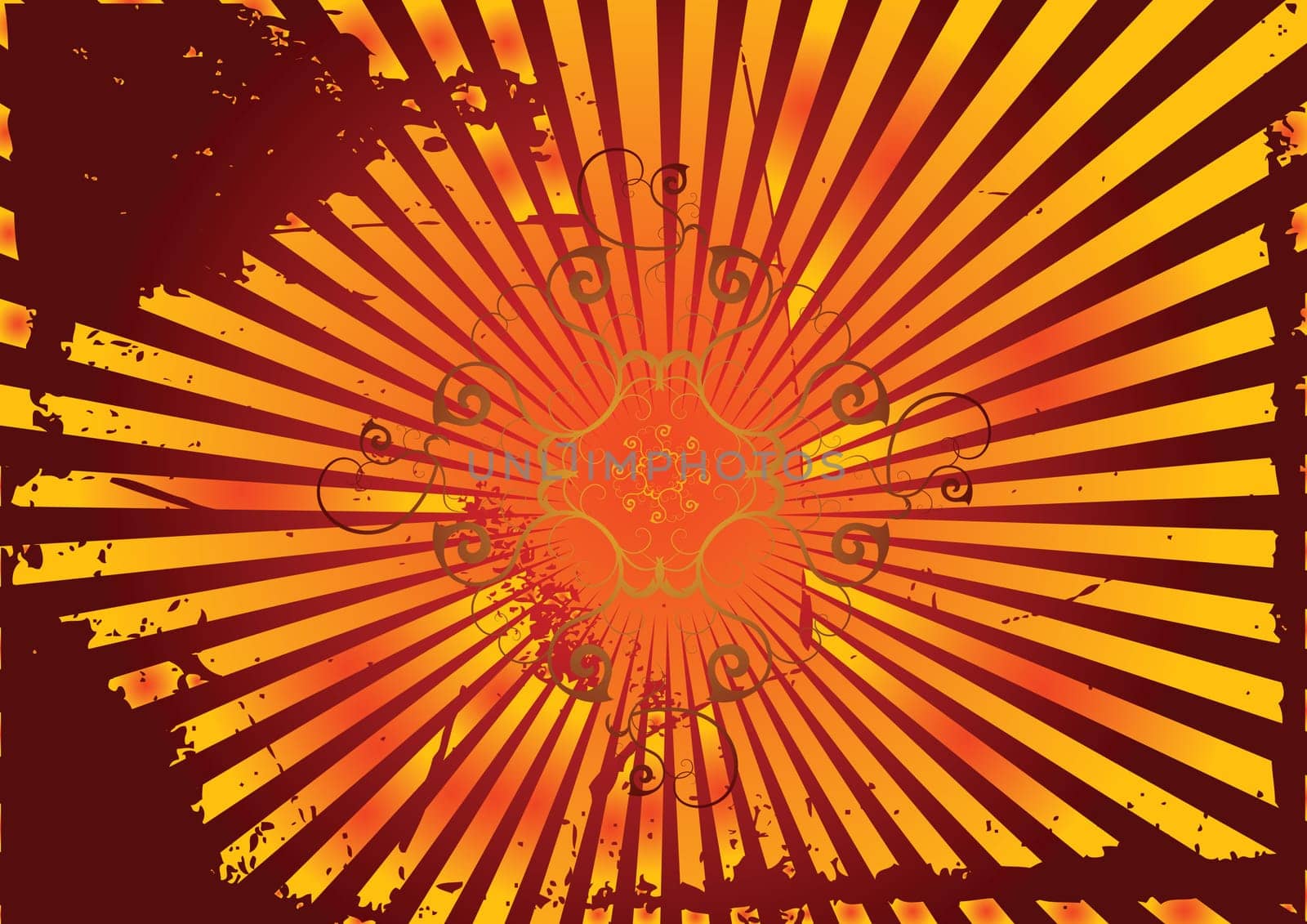 Editable grunge retro vector design