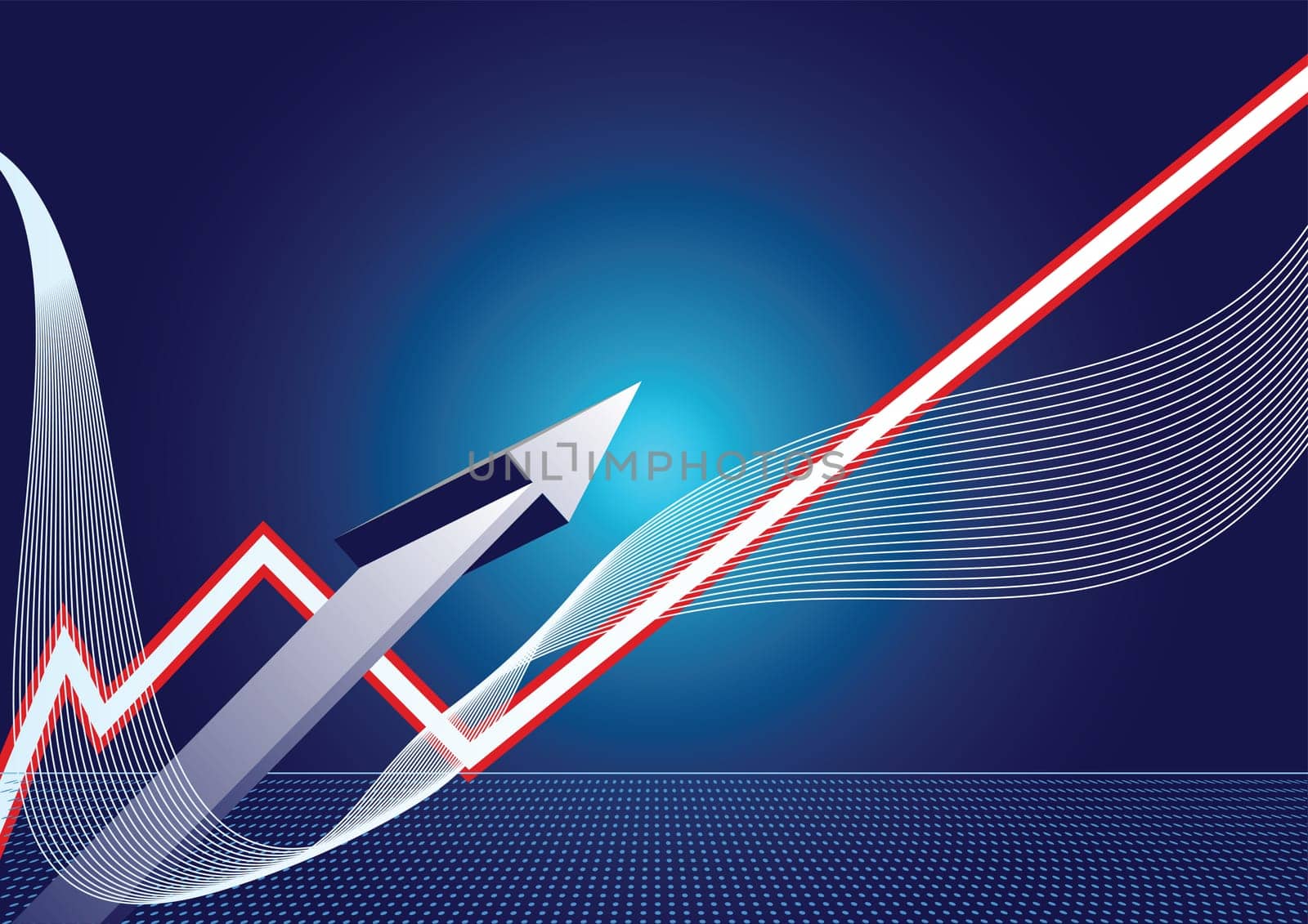 Editable business 3D vector background with space for your text