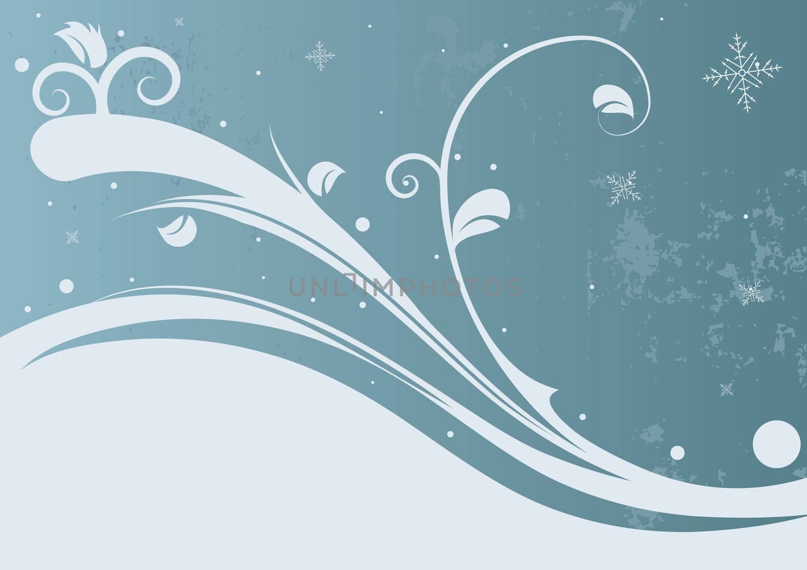 Editable abstract vector winter background